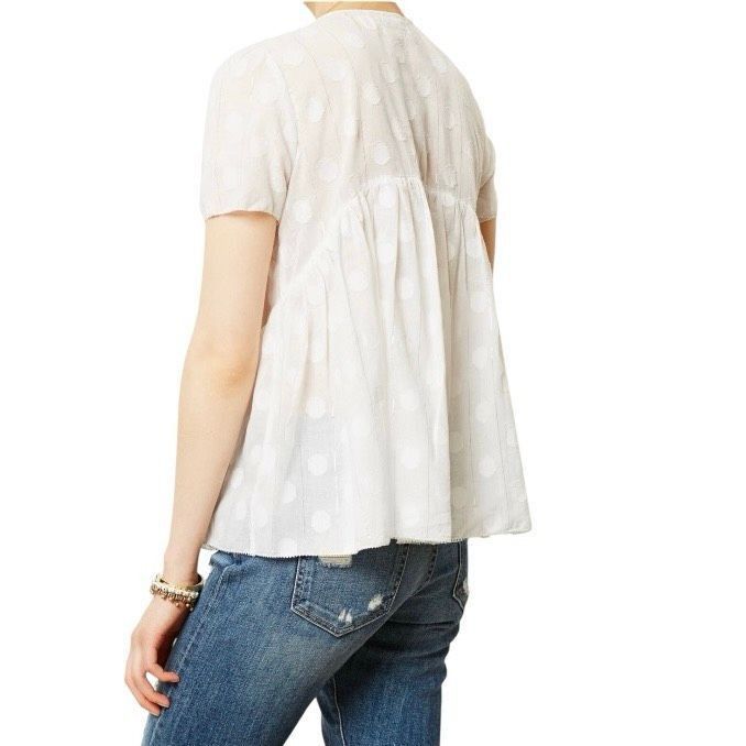 Anthropologie Leifsdottir Anthropologie White Cotton Serein Embroidered Pe Size S / US 4 / IT 40 - 3 Thumbnail