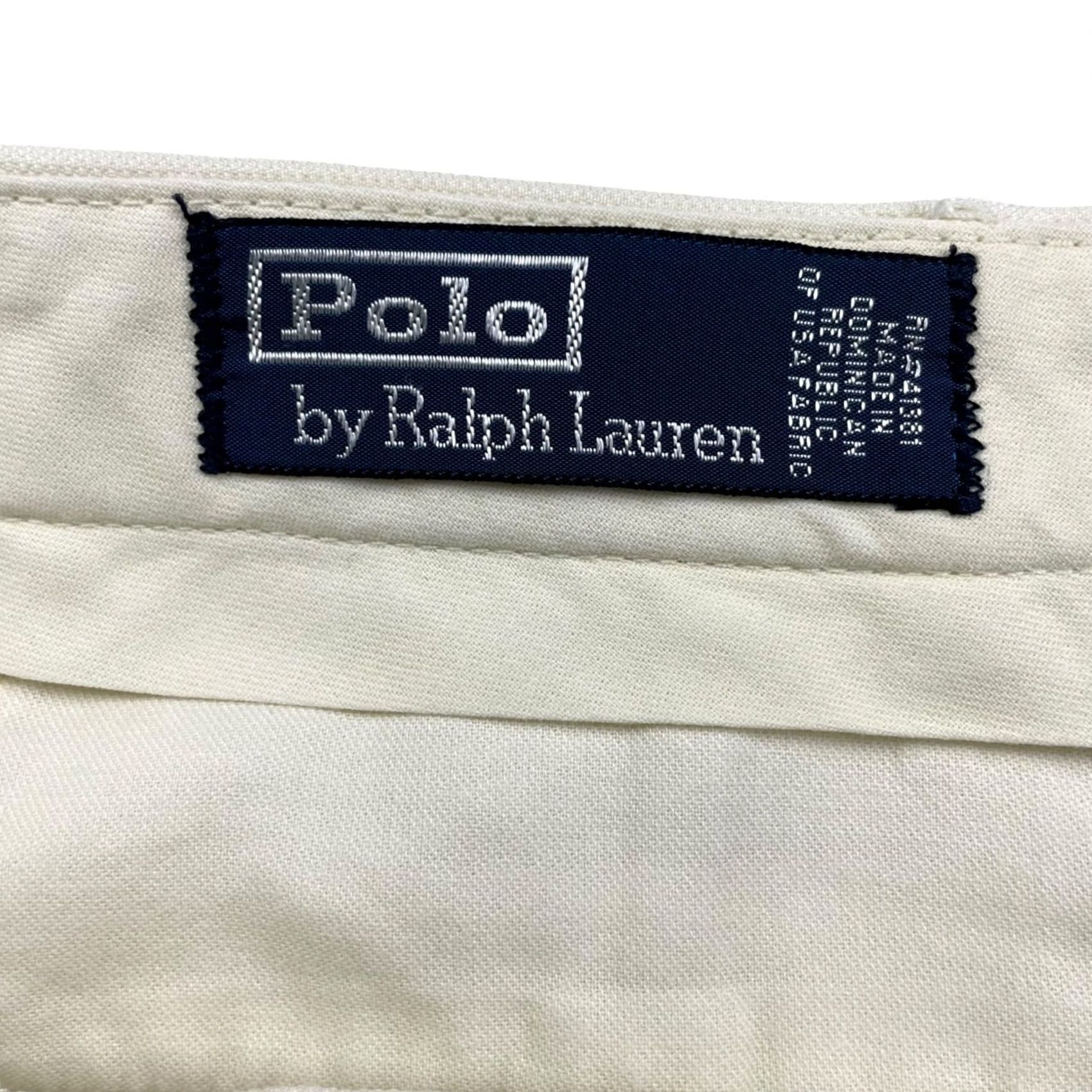 Polo Ralph Lauren VINTAGE Polo Ralph Lauren Men's Dress Pants Light Yellow Pleated Cuffed 38x32 Polyester Sl# 38in Inseam 32in Mens Pants Size US M / EU 48-50 / 2 - 4 Thumbnail
