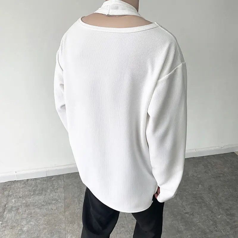 Vintage Korean fashion style long sleeve halter T-shirt Size US M / EU 48-50 / 2 - 2 Thumbnail
