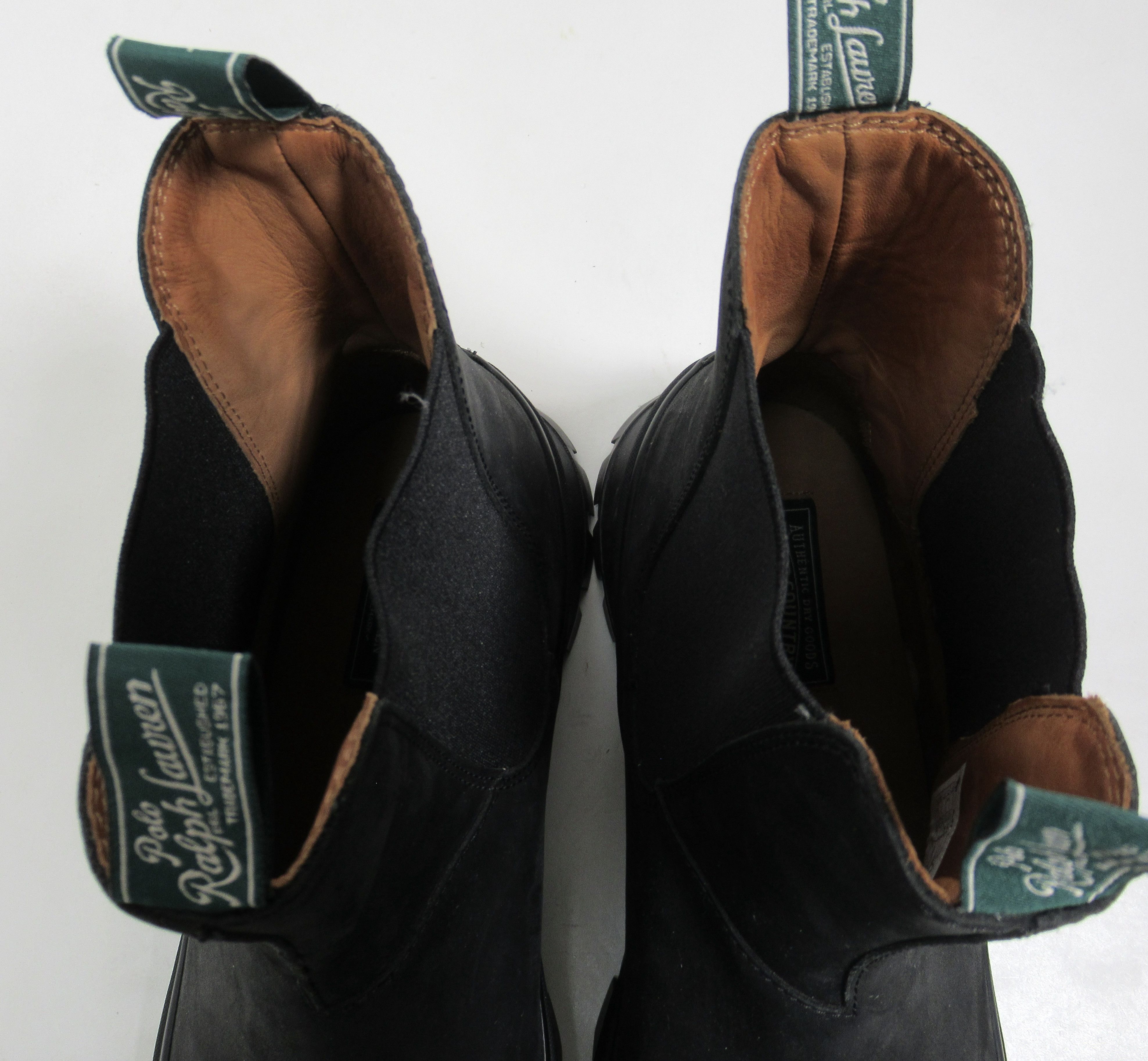 Polo Ralph Lauren Polo Ralph Lauren Unisex Logan Leather Chelsea Boot Black Size US 13 / EU 46 - 4 Thumbnail