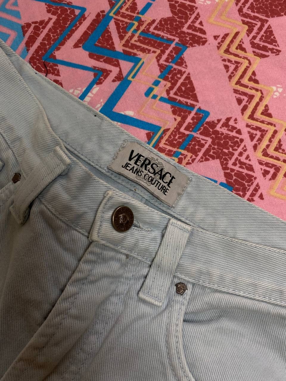 Versace × Versace Jeans Couture Vintage Versace Jeans Couture Blue Denim Jeans Pants Size 29" - 9 Thumbnail