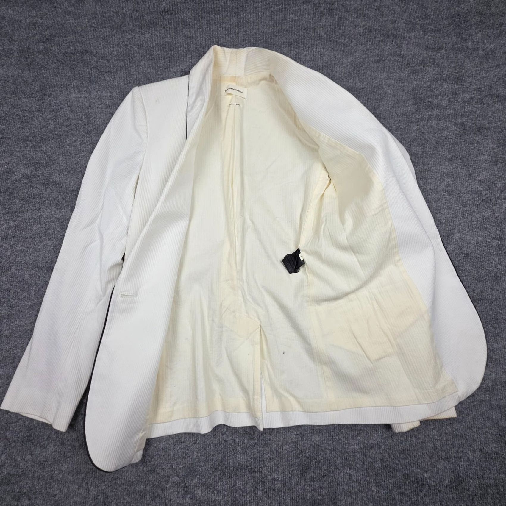 Isabel Marant Isabel Marant Etoile Blazer Jacket Women's 34 White Cotton Tweed Satin? Size XS / US 0-2 / IT 36-38 - 2 Thumbnail