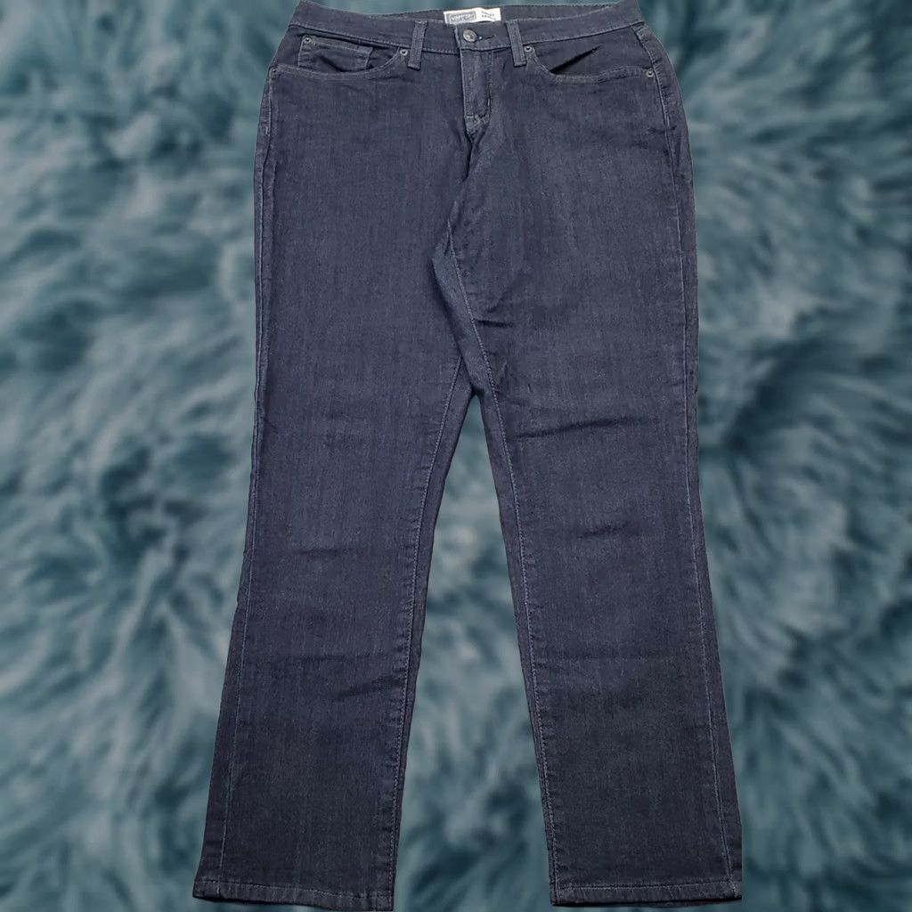 Levi's Levi's Signature Curvy Jeans Womens 12 Blue Denim Skinny Size 34" / US 12 / IT 48 - 1 Thumbnail
