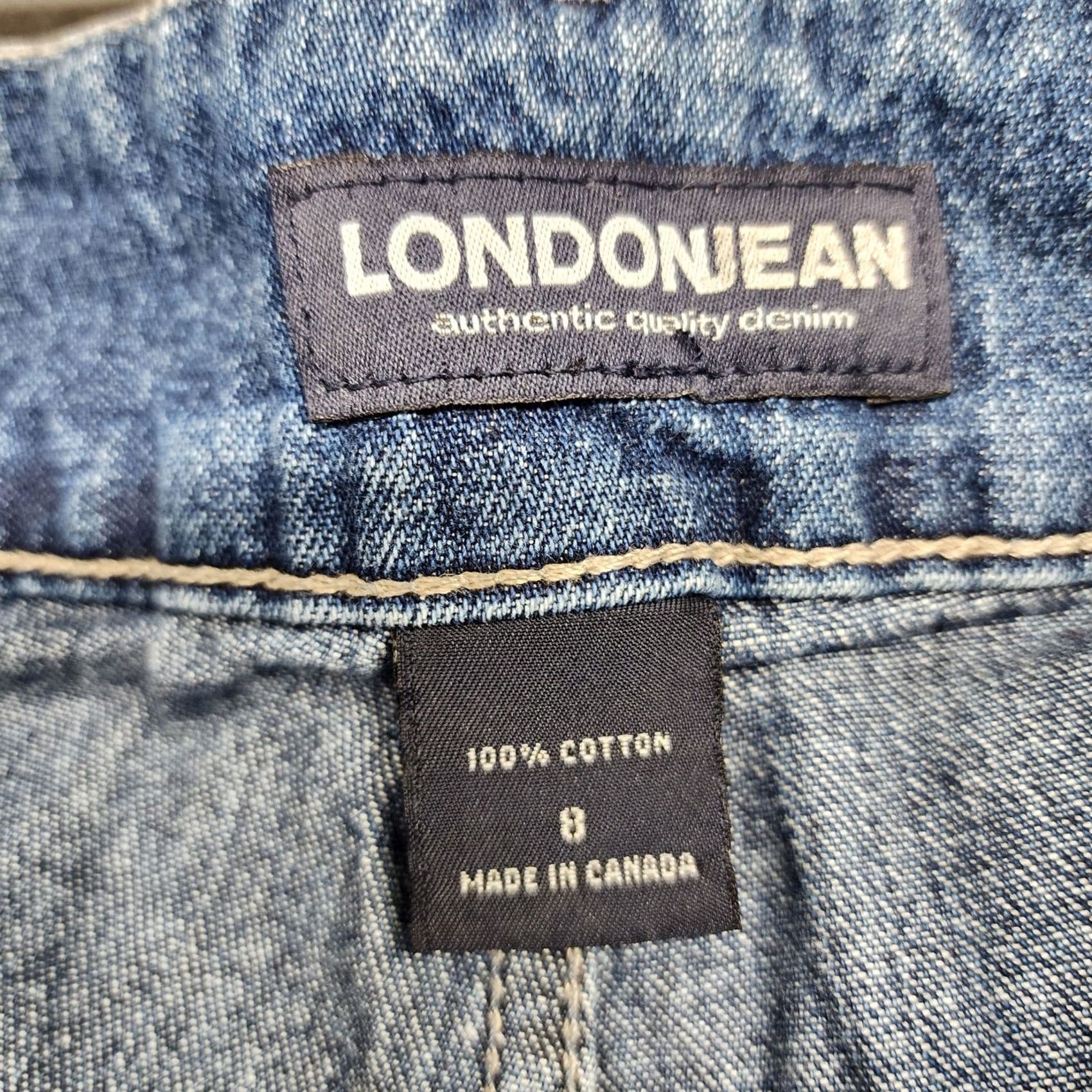 Vintage London Jean Womens Jeans Blue Wide Leg 33in Inseam Size 8 Regular Denim Mexico Womens Size 30" / US 8 / IT 44 - 3 Thumbnail