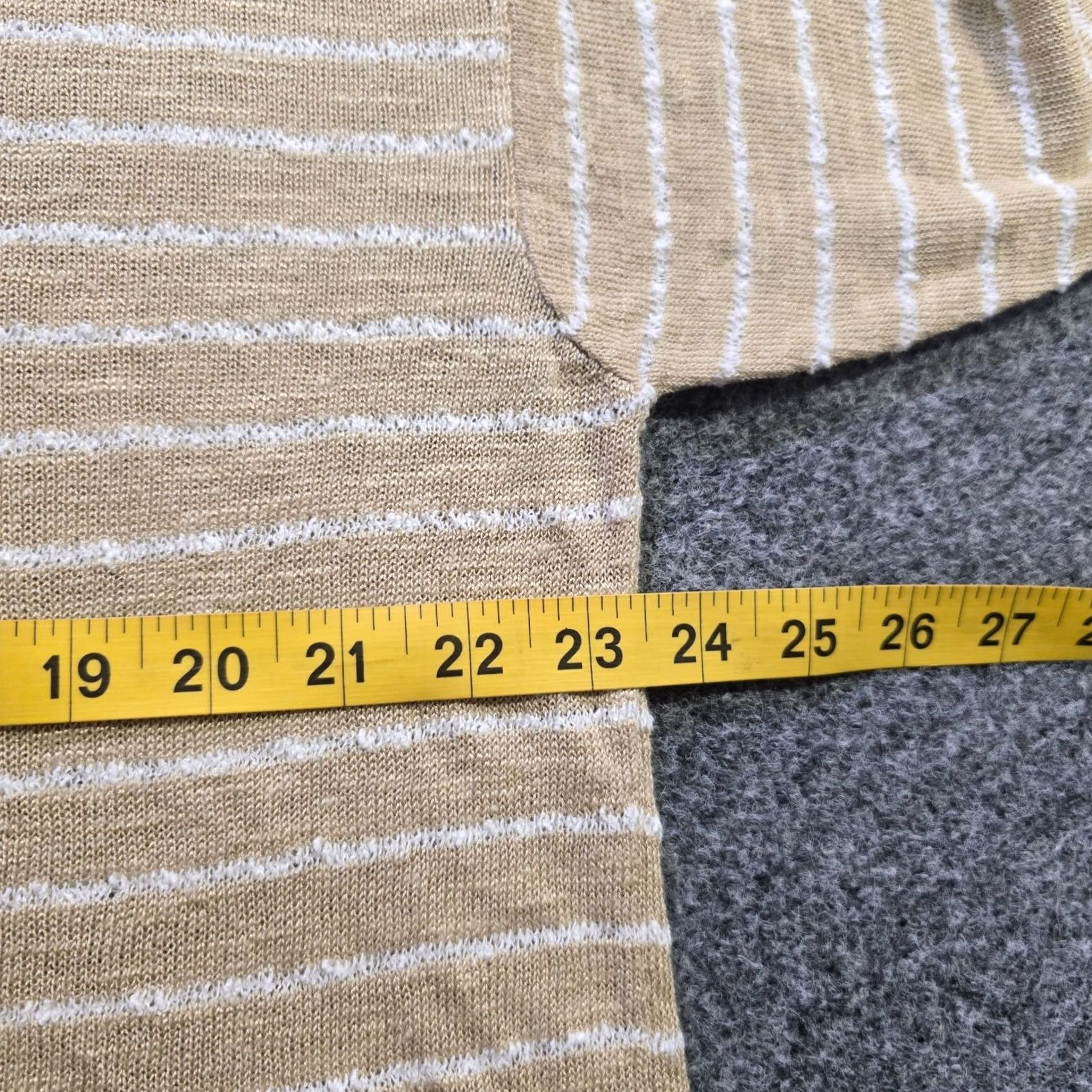 J. Jill J Jill Sweater Womens XL Beige Linen Blend Knit 3/4 Sleeve Casual Button Pullover Knit Size XL / US 12-14 / IT 48-50 - 6 Thumbnail