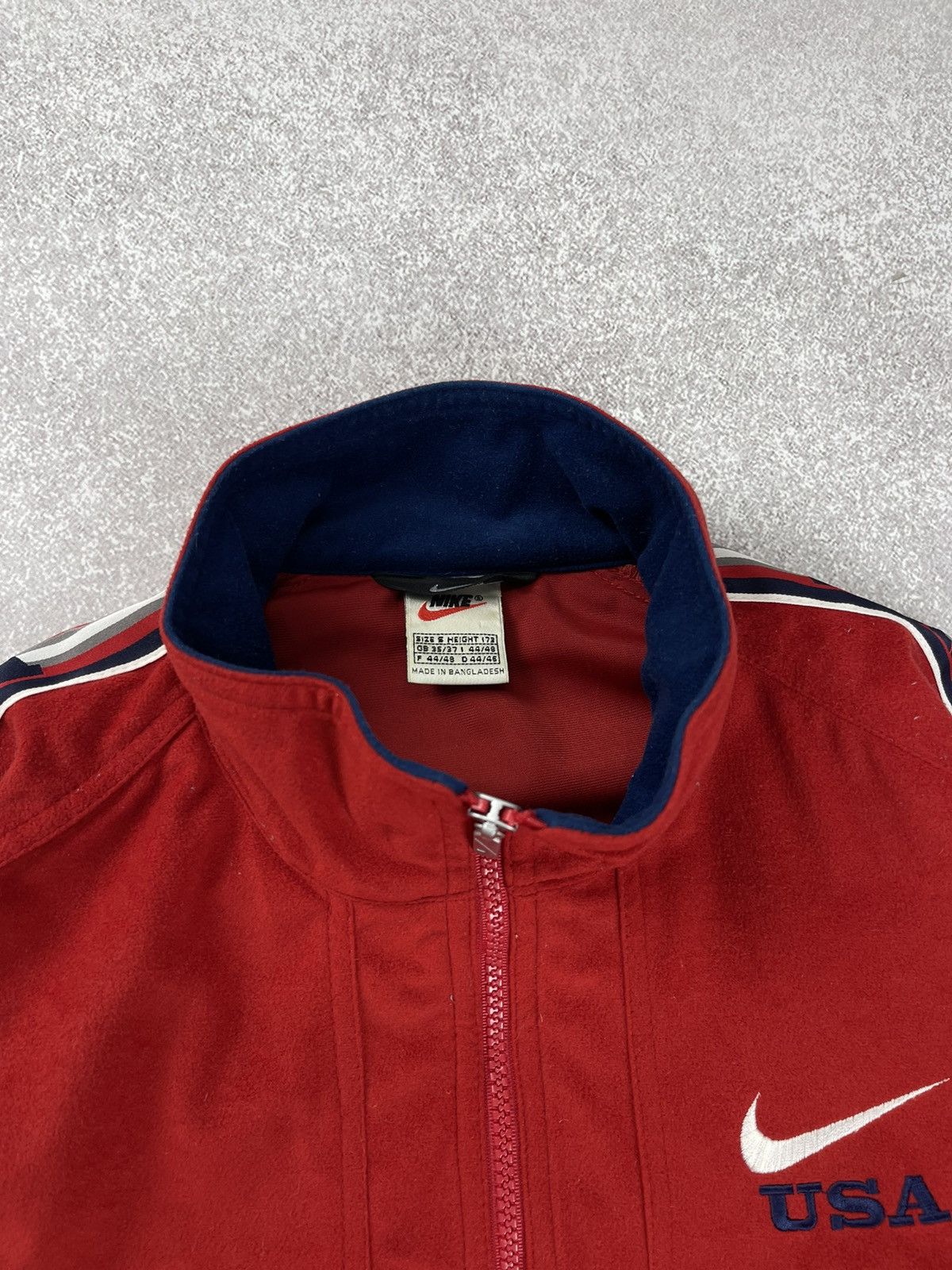 Nike × Vintage Vintage Nike USA Velvet Track Jacket Size S Size US S / EU 44-46 / 1 - 6 Thumbnail