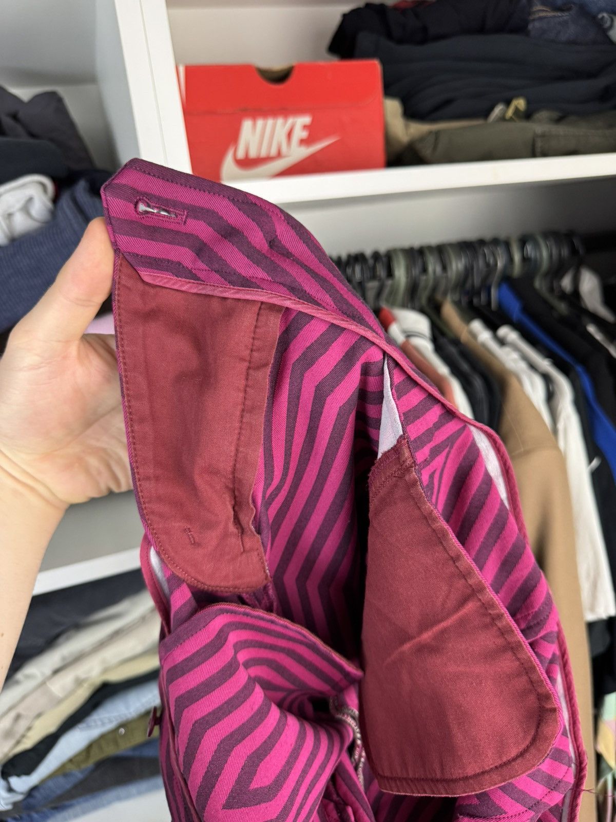 Issey Miyake Issey Miyake Women's Geometric Print Pants Size 3 Size 27" / US 4 / IT 40 - 5 Thumbnail
