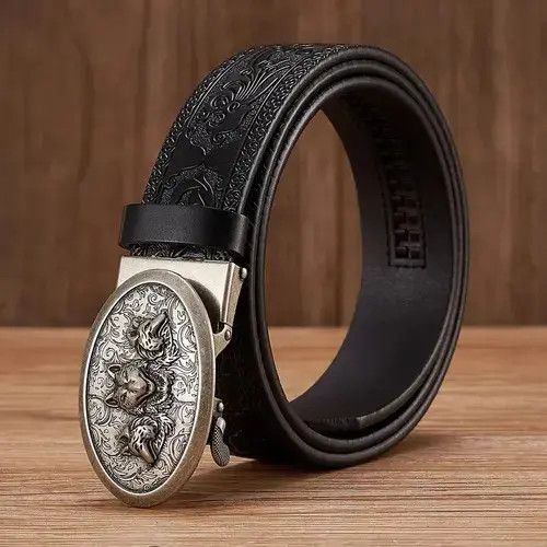 VIBE 105cm Triple Wolf Buckle Belt Size ONE SIZE - 2 Thumbnail