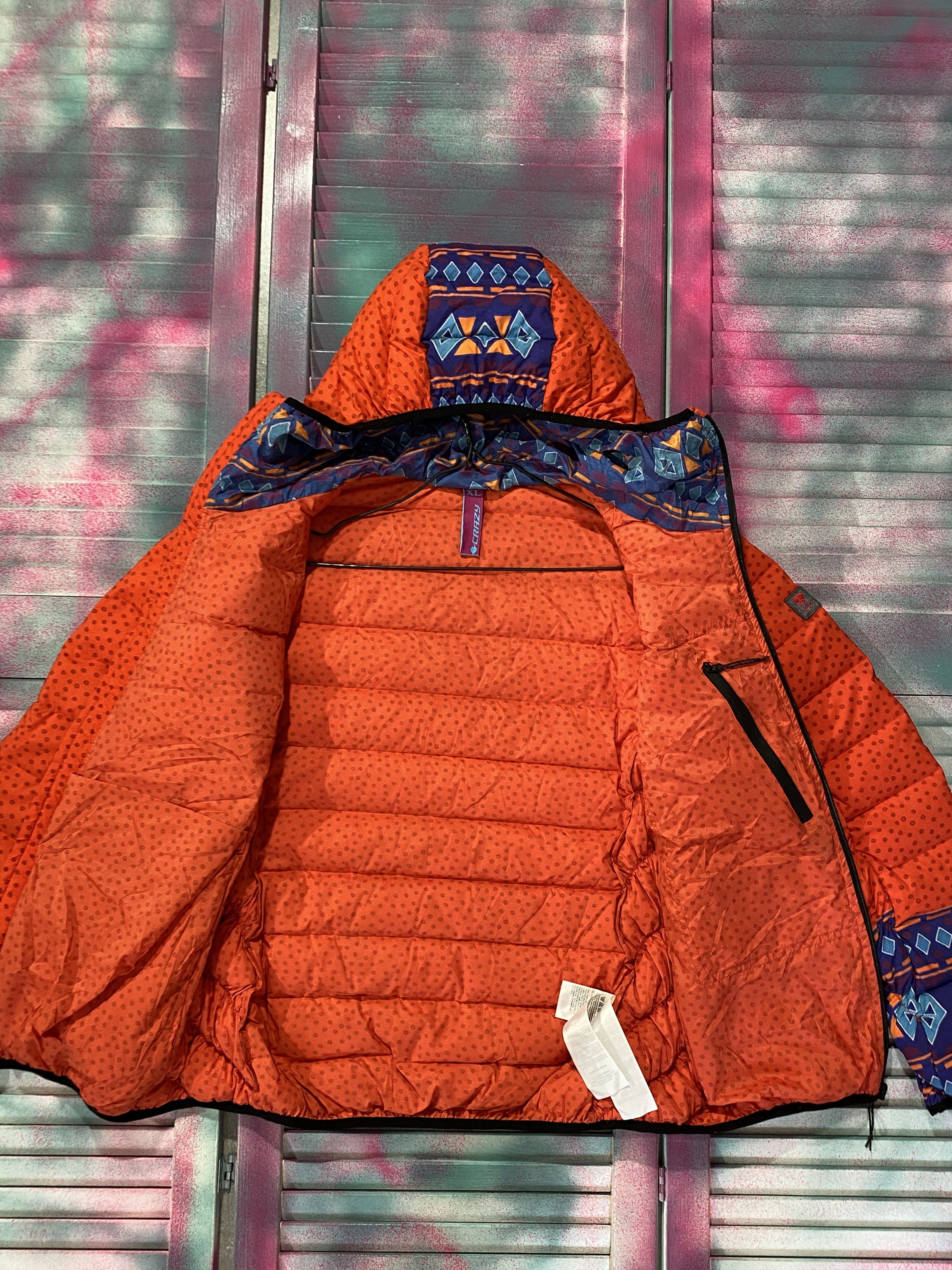 Designer VALERIA COLTURI CRAZY IDEA Down Jacket Ski Mountain Style Size XL / US 12-14 / IT 48-50 - 3 Thumbnail