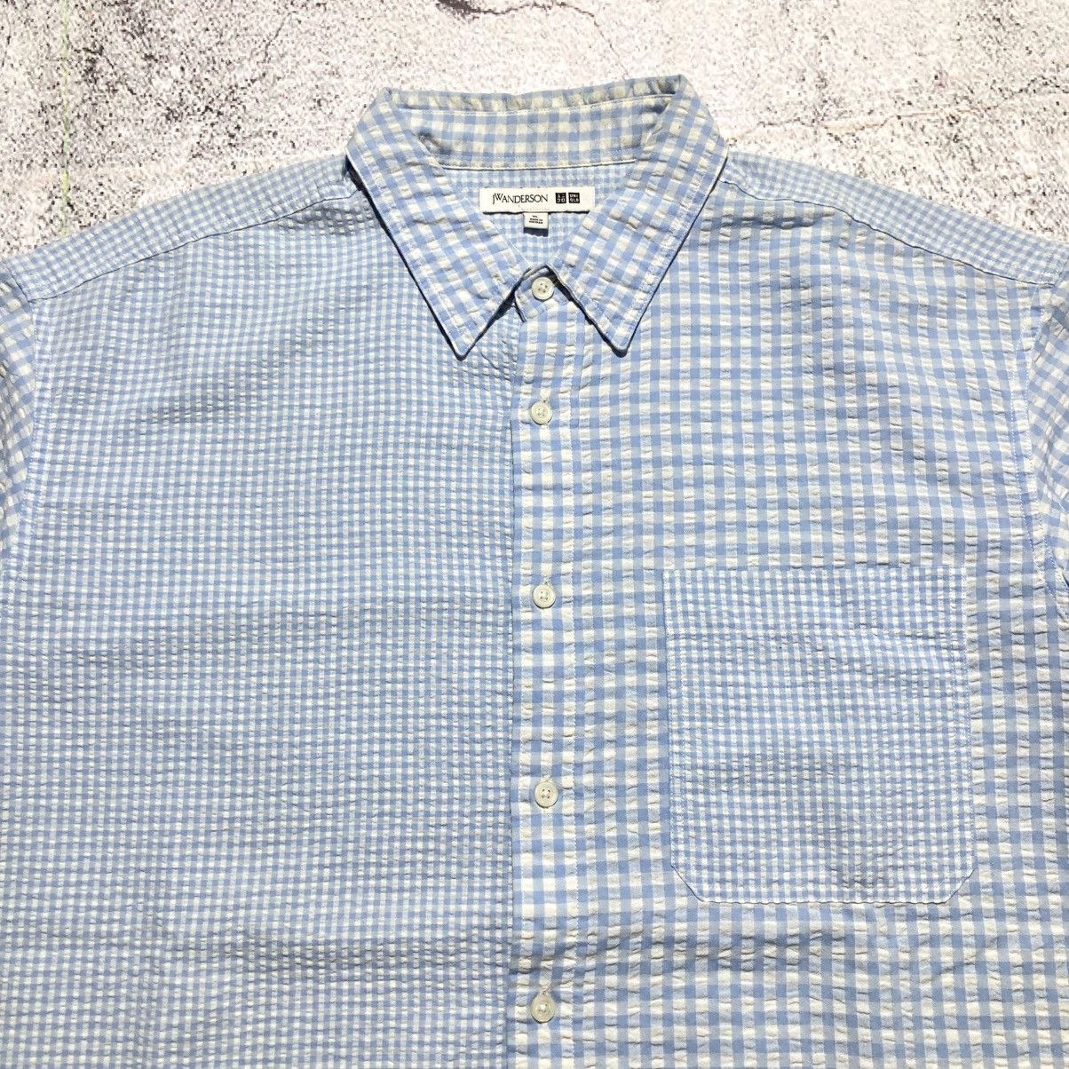 Japanese Brand Uniqlo X JW Anderson Square Motif Button Up Shirt Designer Size US XXL / EU 58 / 5 - 3 Thumbnail