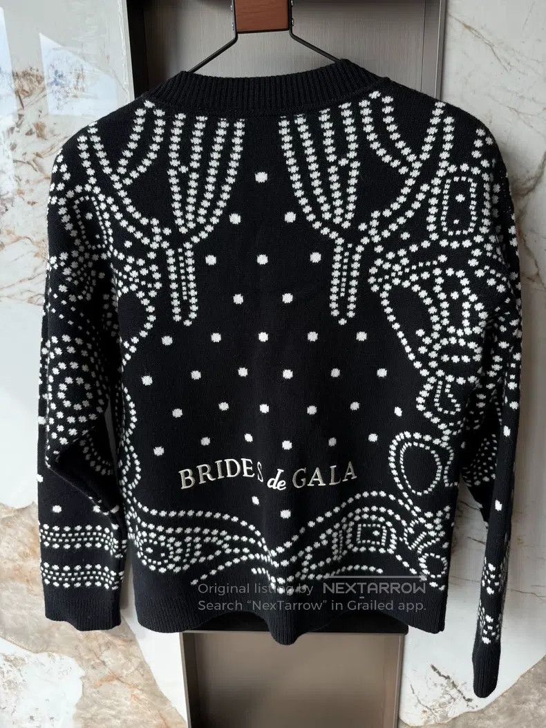 Hermes Hermes Gorgeous Bridle Black Long-Sleeve Women's Cardigan, Size XXS / US 00 / IT 34 - 6 Thumbnail
