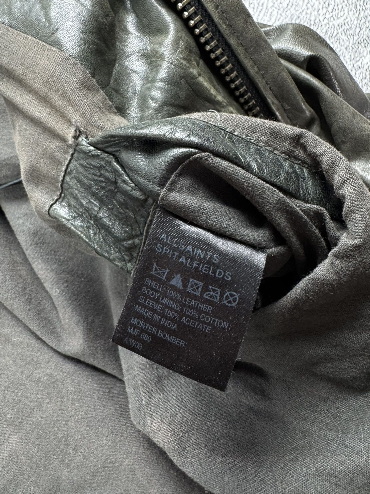 Allsaints ALLSAINTS Spitalfields Jacks Place Bomber Olive Jacket Coat Size US M / EU 48-50 / 2 - 14 Thumbnail