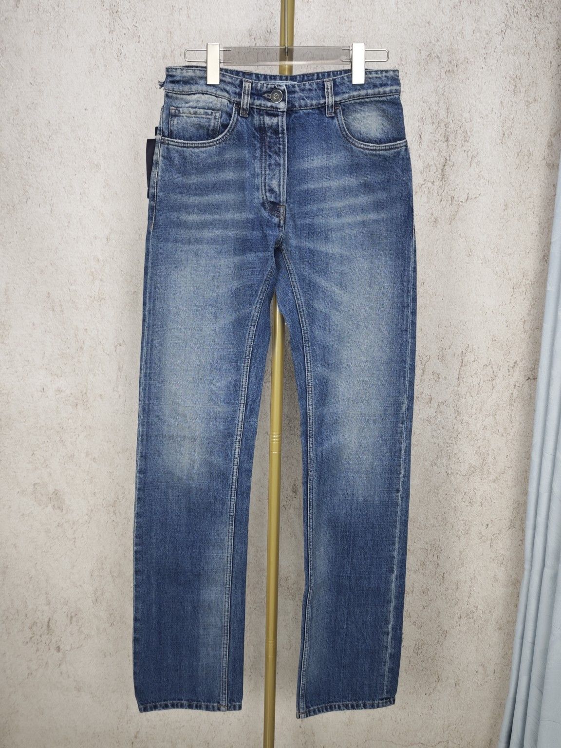 Prada Prada Washed Denim Jeans Size 24 Size 24" / US 00 / IT 34 - 1 Thumbnail