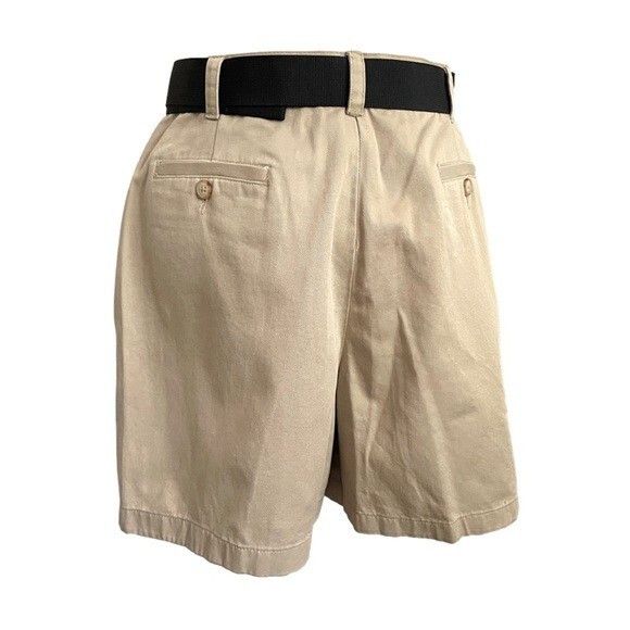 Vintage Vintage Khaki Beige High-rise Cotton Twill 4.5" Shorts - M Size 32" / US 10 / IT 46 - 8 Thumbnail