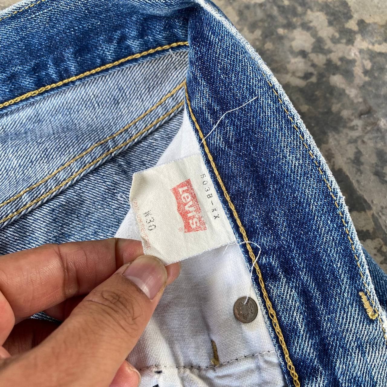 Levi's Vintage Clothing Vintage Levi’s 503BXX 90's Selvedge Denim Big E Repro 1950s Size US 29 - 12 Thumbnail