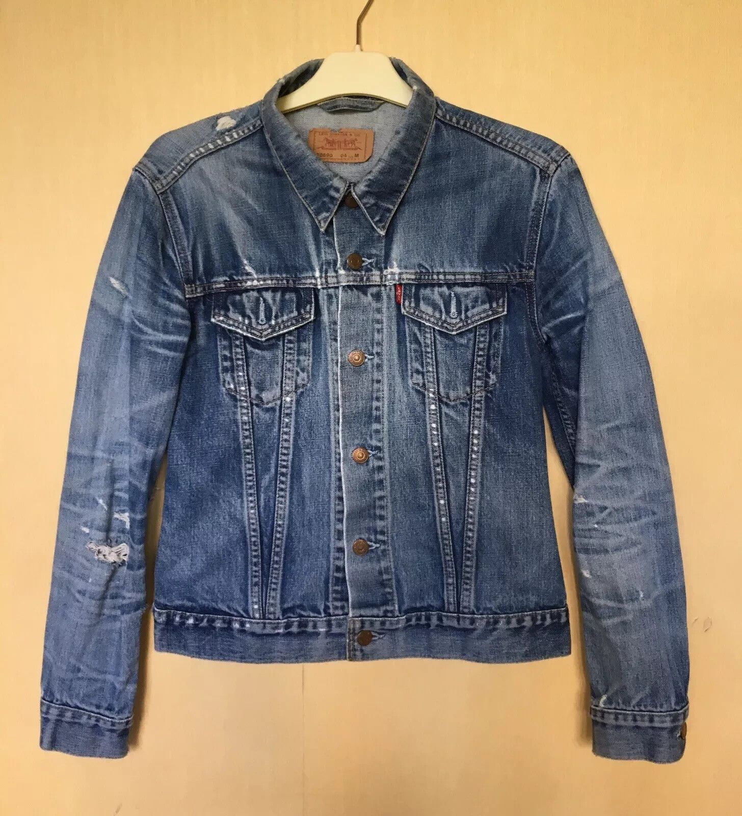 Levi's LEVIS VINTAGE JACKET COAT DENIM WOMENS Washing Distressed Size M / US 6-8 / IT 42-44 - 3 Thumbnail