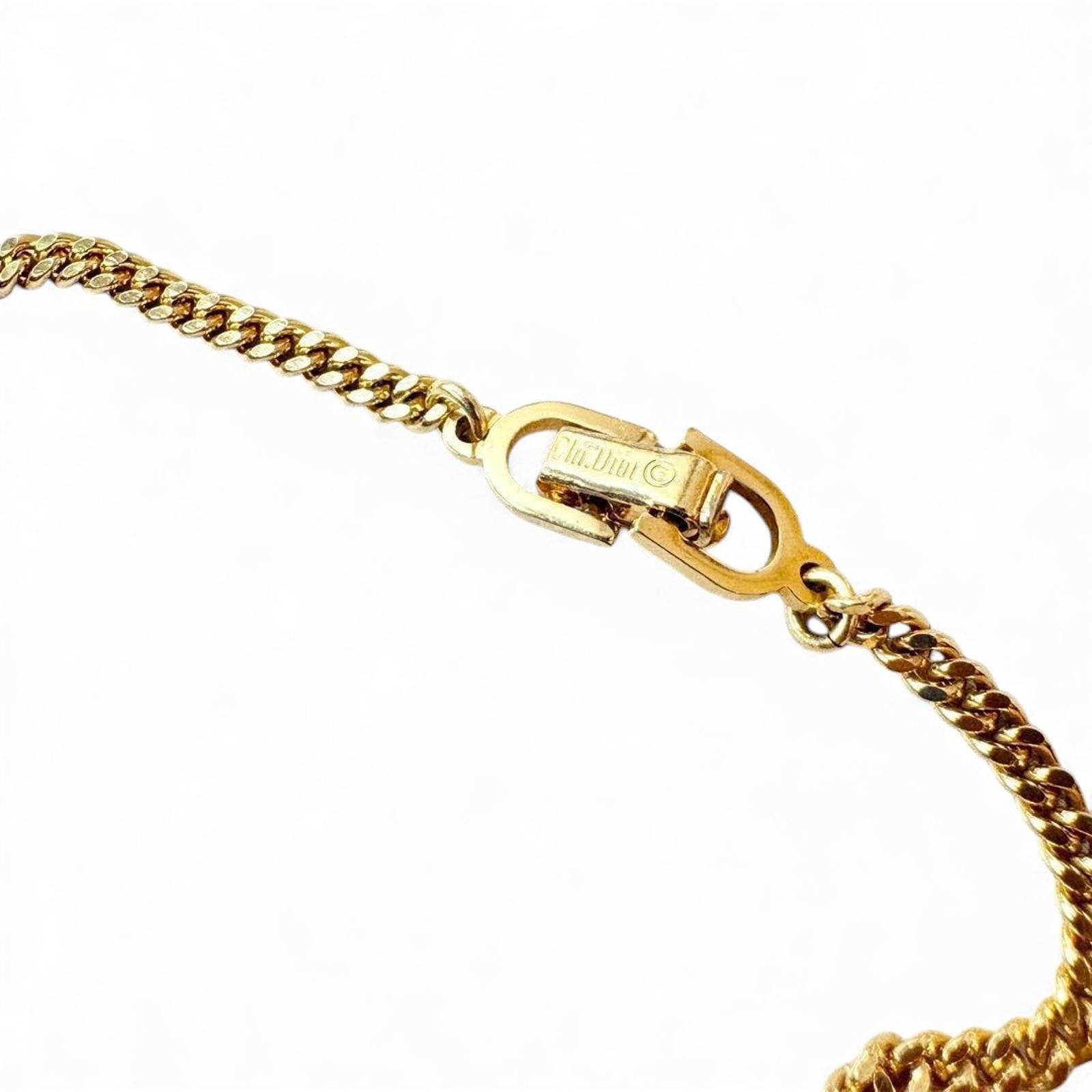 Christian Dior Monsieur Christian Dior - Gold Tone Square Pendant Necklace Size ONE SIZE - 6 Thumbnail