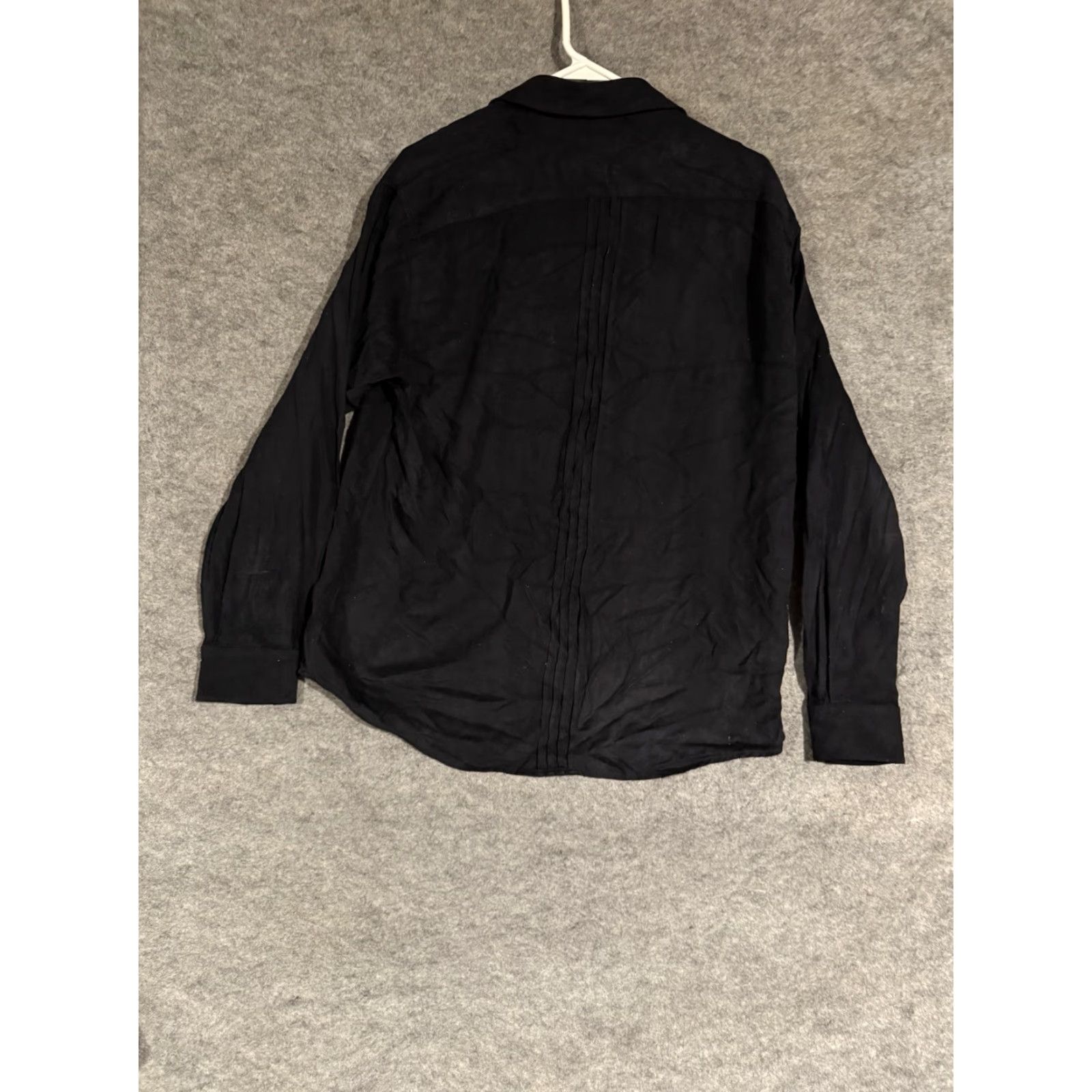 Liz Claiborne Liz Claiborne Blouse Womens Large Pintuck Dark Academia Goth Office Preppy 2010s Size L / US 10 / IT 46 - 2 Thumbnail