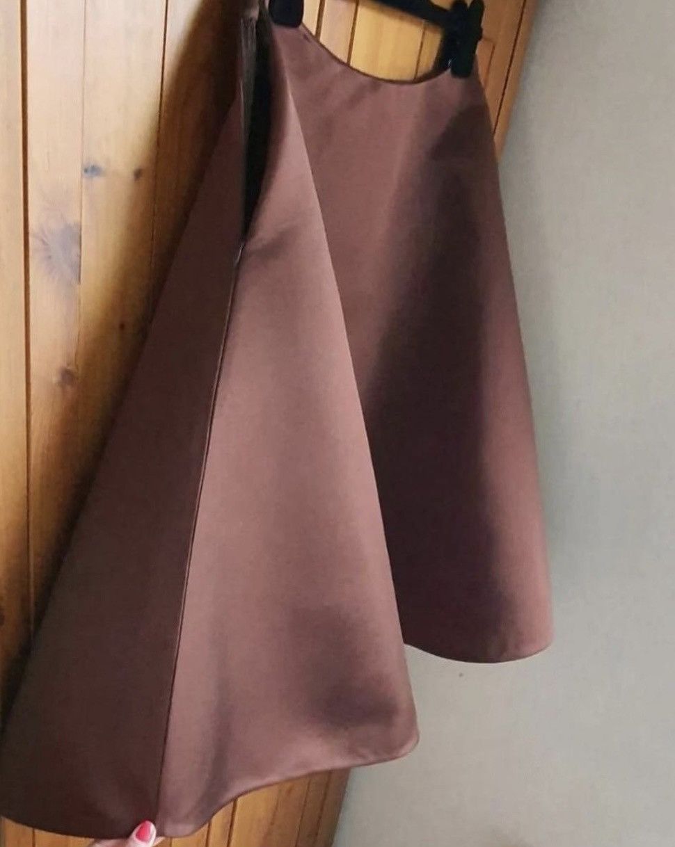 Prada Prada silk brown skirt, size M Size 28" / US 6 / IT 42 - 6 Thumbnail
