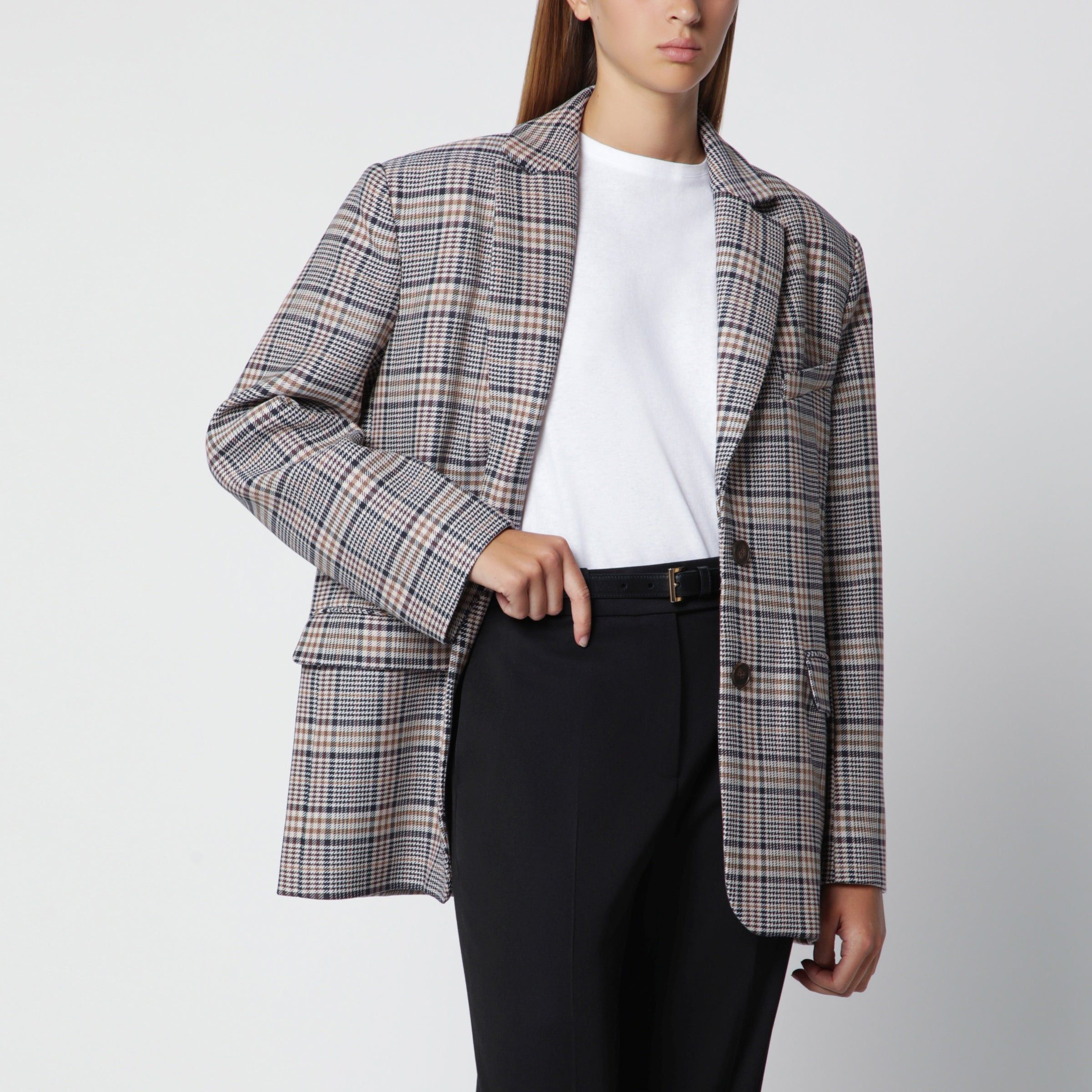 Anine Bing Anine Bing Single-Breasted Check Blazer Size M / US 6-8 / IT 42-44 - 1 Thumbnail