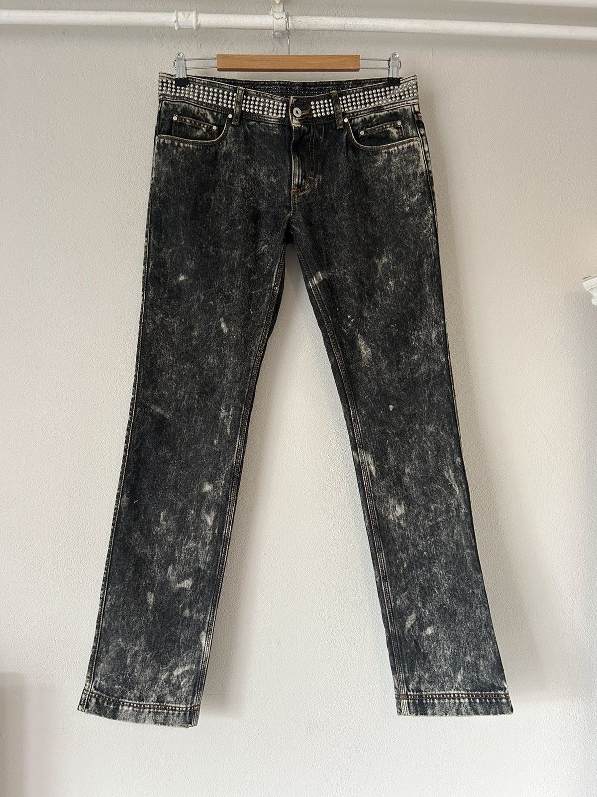 Dolce & Gabbana Punk Studded Acid Wash Jeans Size US 36 / EU 52 - 1 Thumbnail