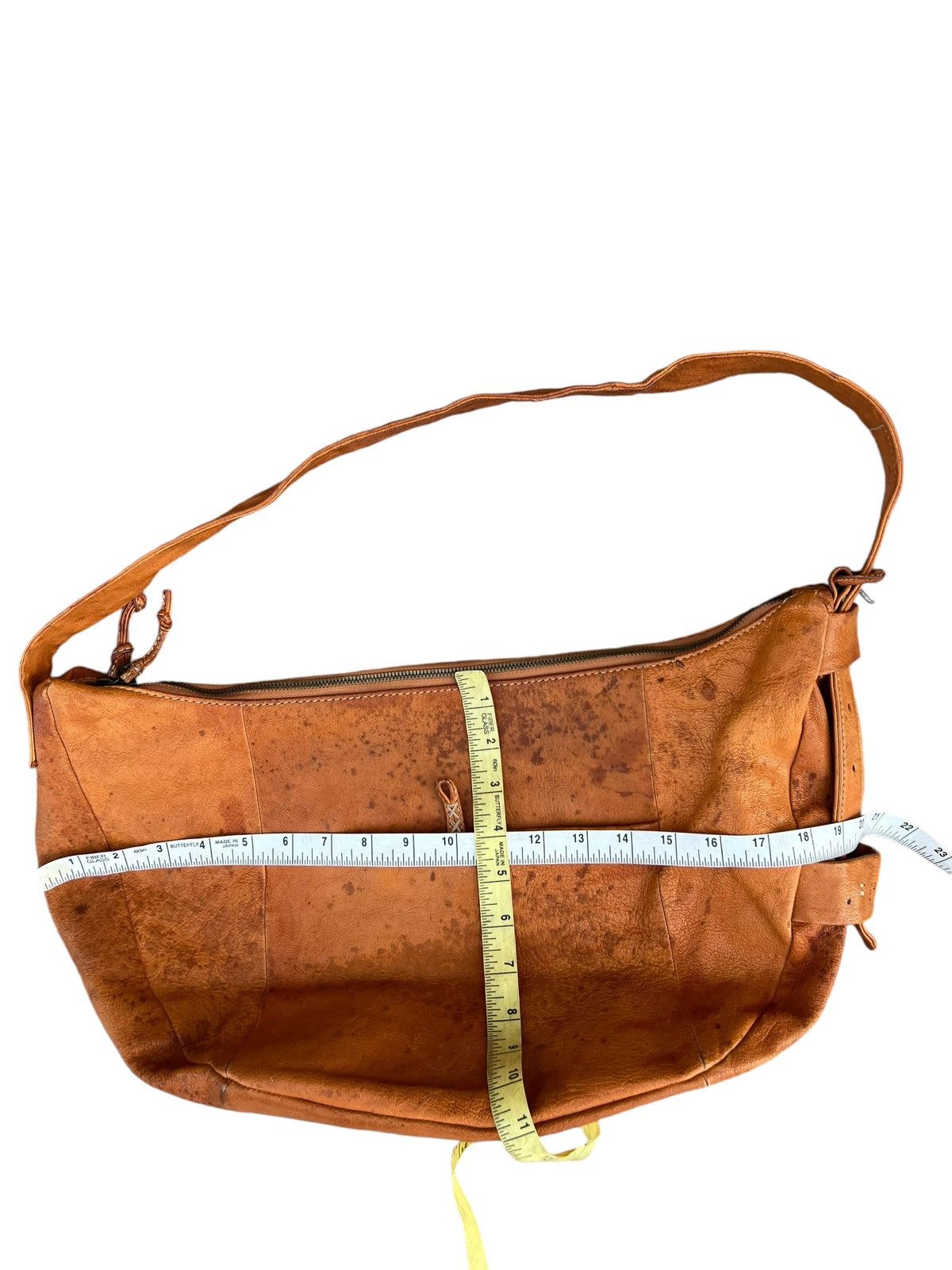 Leather Genten Japan Fade Patina Leather Bag Banana Size ONE SIZE - 25 Thumbnail