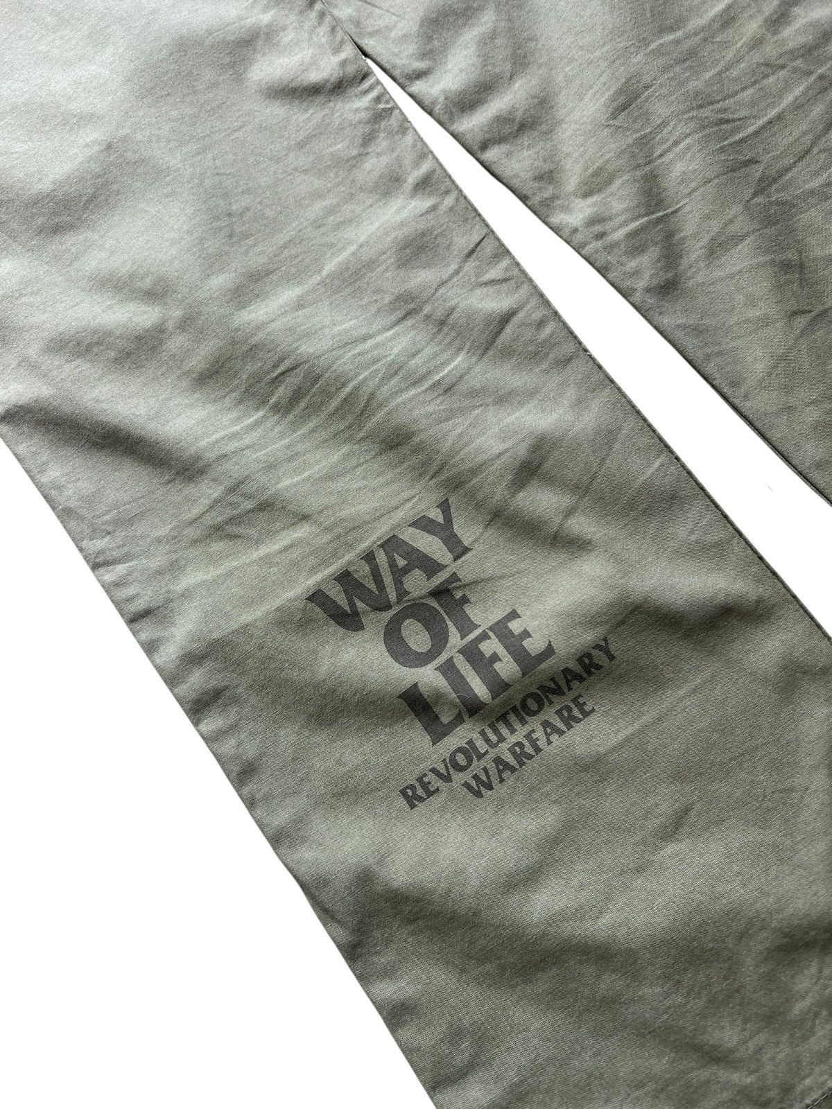 Japanese Brand Rats ‘Revolutionary Warfare” Military Green Pants Size US 32 / EU 48 - 4 Thumbnail