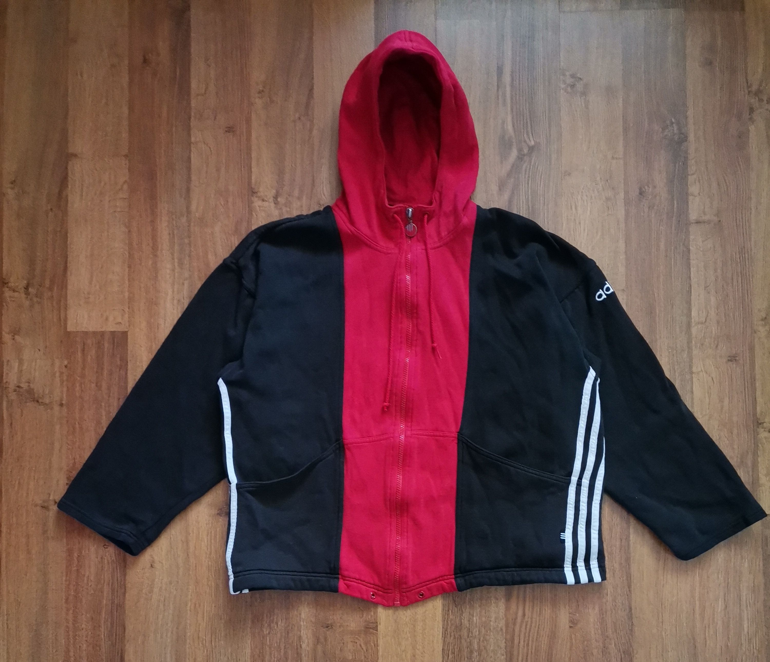 Adidas Vintage Adidas Zip Up Hoodie Size US S / EU 44-46 / 1 - 1 Thumbnail