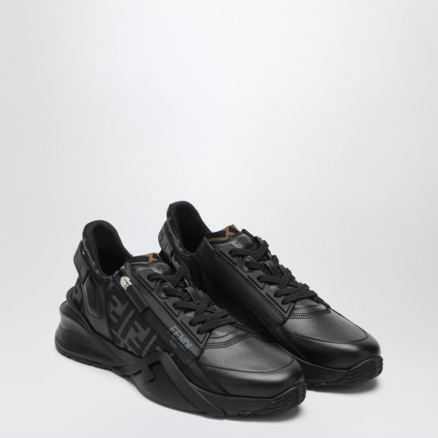 Fendi o1d2blof0226 Leather Sneakers in Black Size US 7 / EU 40 - 2 Thumbnail