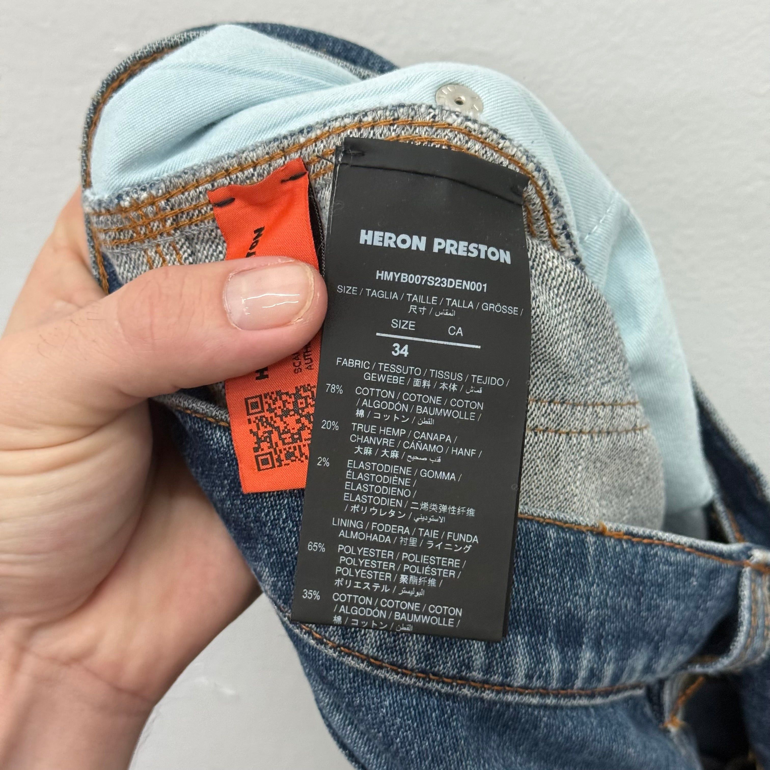 Heron Preston Heron Preston Denim Jeans - Size 34 Size US 34 / EU 50 - 7 Thumbnail