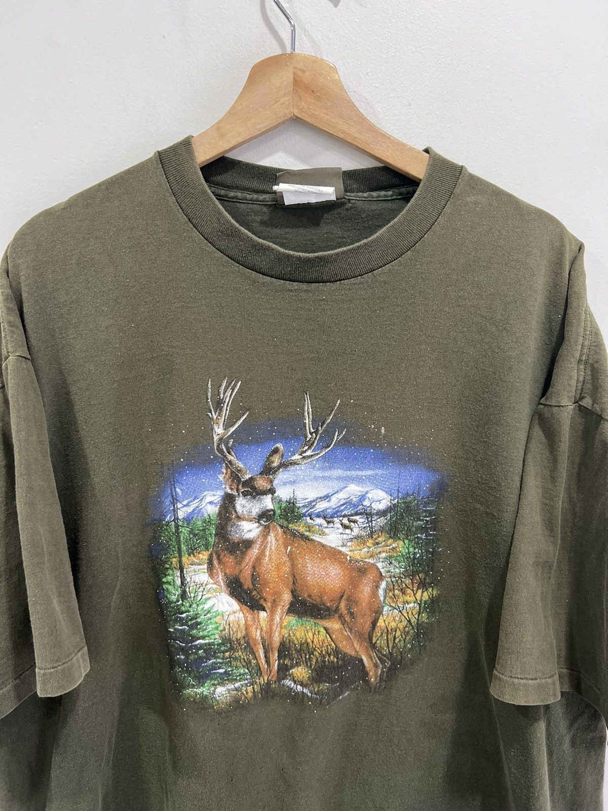 Timberland Vintage Timberland Deer Tee shirt animal single stitched Size US XL / EU 56 / 4 - 2 Thumbnail