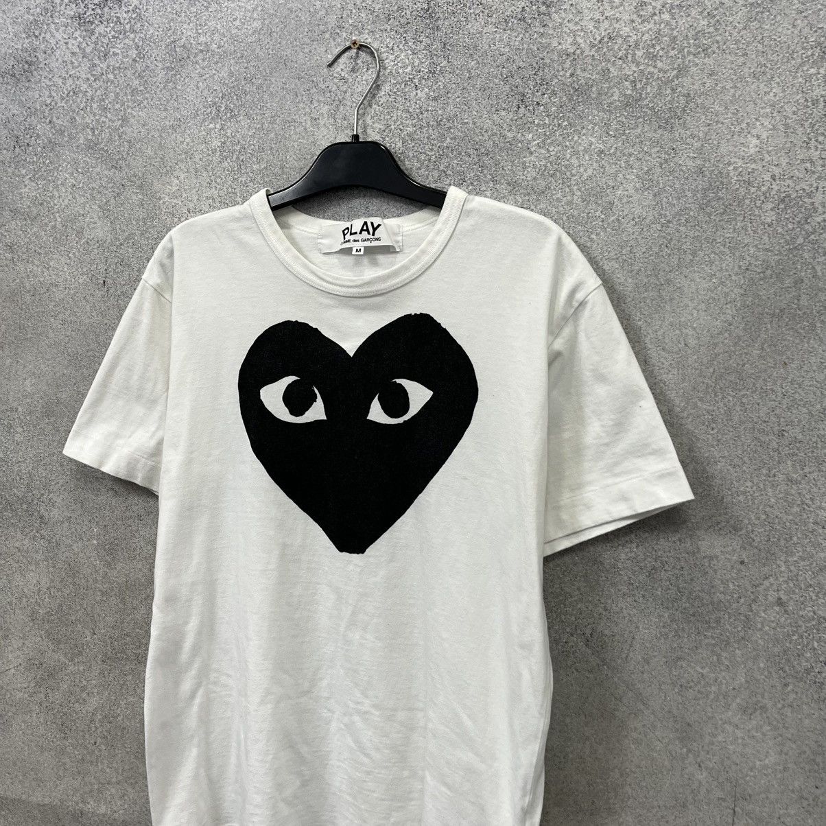 Comme des Garcons Comme Des Garcons Play T Shirt Big Heart Logo White Size US M / EU 48-50 / 2 - 2 Thumbnail