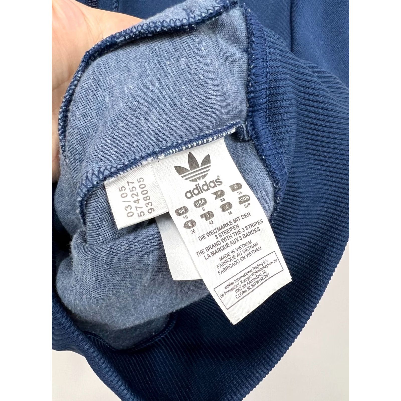 Adidas Adidas Originals Track Top Hooded Jacket Womens Size S Blue Short Zip Full Zip Vintage Size S / US 4 / IT 40 - 5 Thumbnail