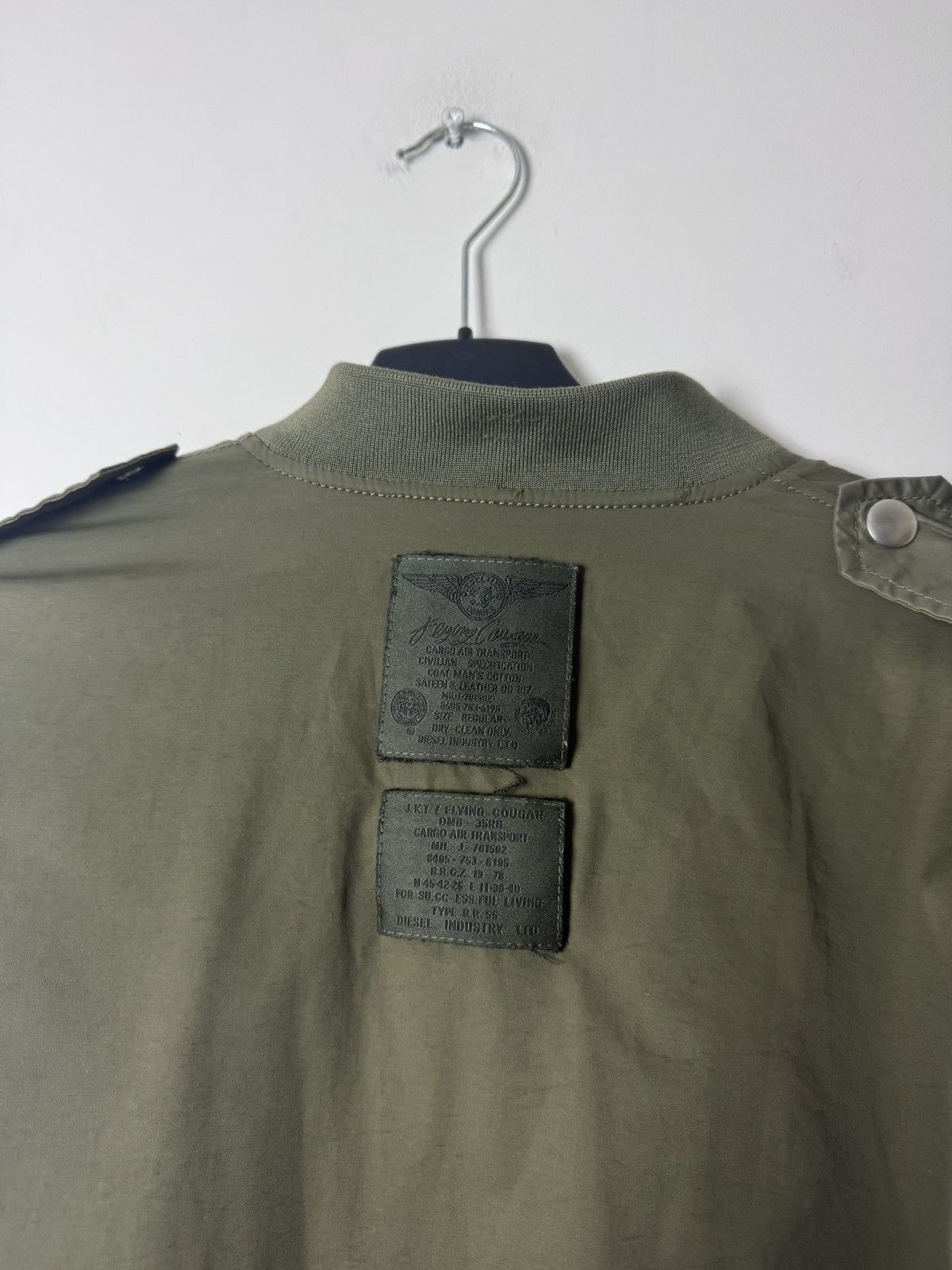 Diesel Diesel Olive Military Bomber Jacket Archive Avant Garde Size US M / EU 48-50 / 2 - 9 Thumbnail