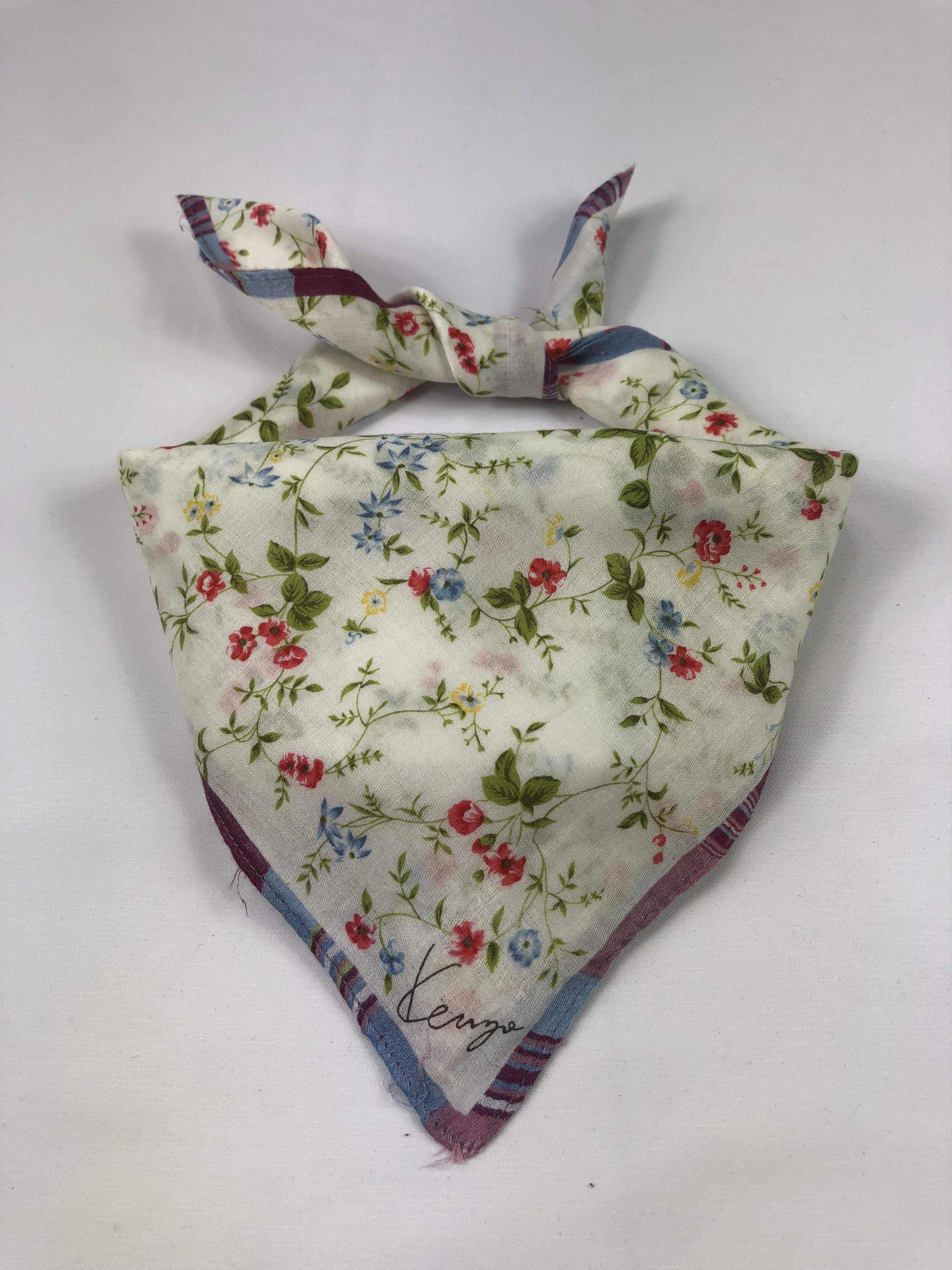 Kenzo × Vintage Kenzo Floral Handkerchief / Bandana / Neckerchief Size ONE SIZE - 1 Thumbnail