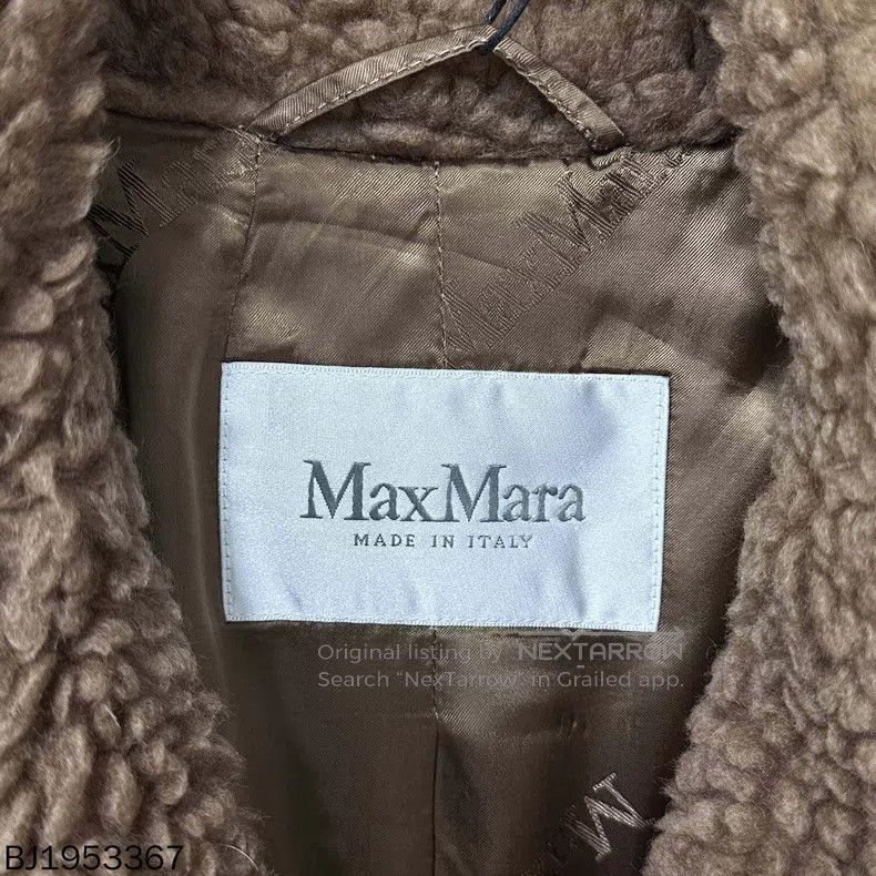 Max Mara Max Mara Brown teddy camel hair double-breasted coat jacke Size M / US 6-8 / IT 42-44 - 5 Thumbnail