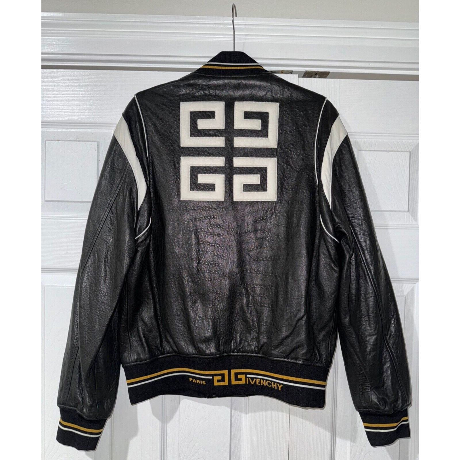 Givenchy Givenchy Leather Monogram Varsity Bomber Blouson Jacket 50 Size US M / EU 48-50 / 2 - 14 Thumbnail