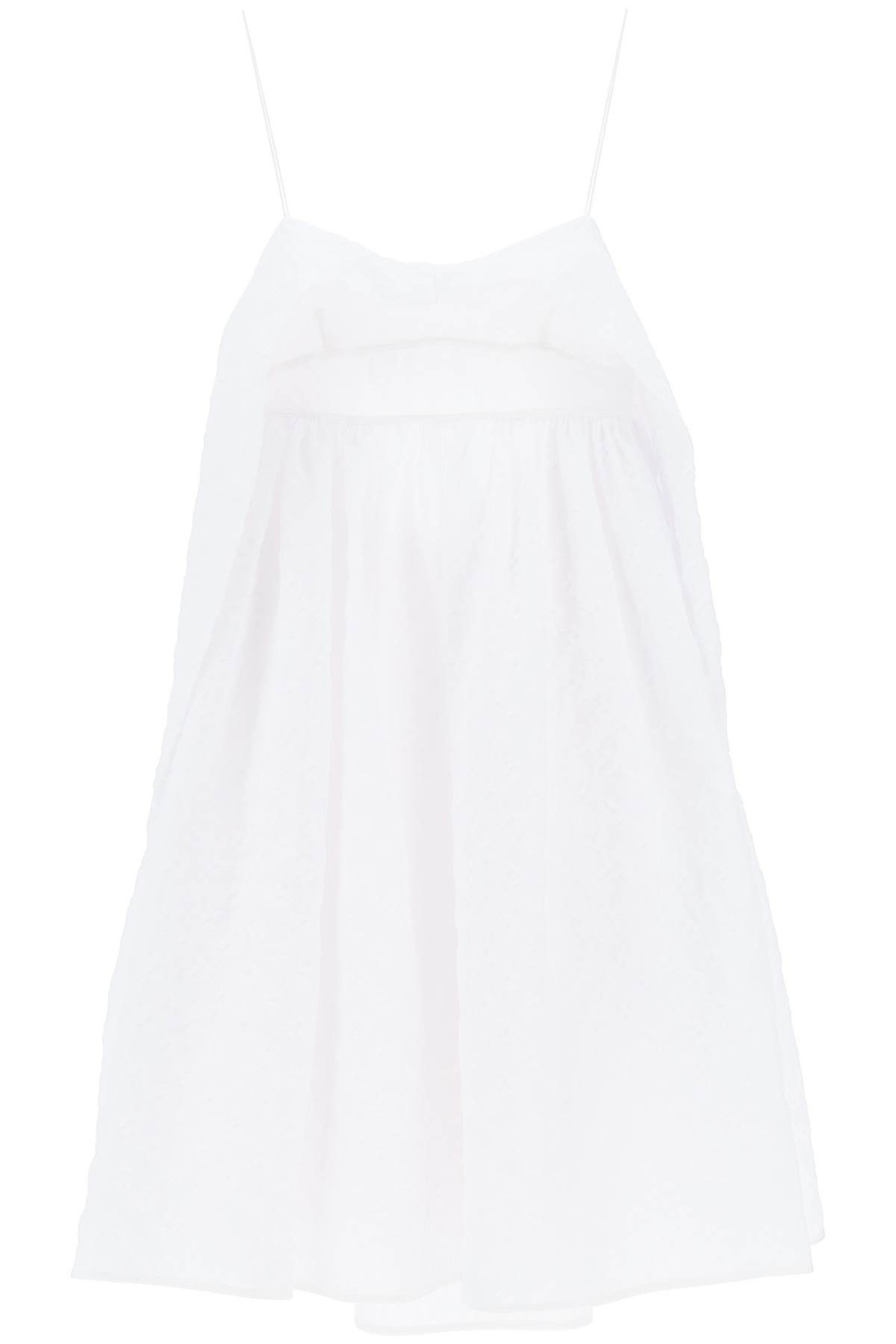 image of Cecilie Bahnsen 'susu' Matlasse Dress in Bianco, Women's (Size XS)