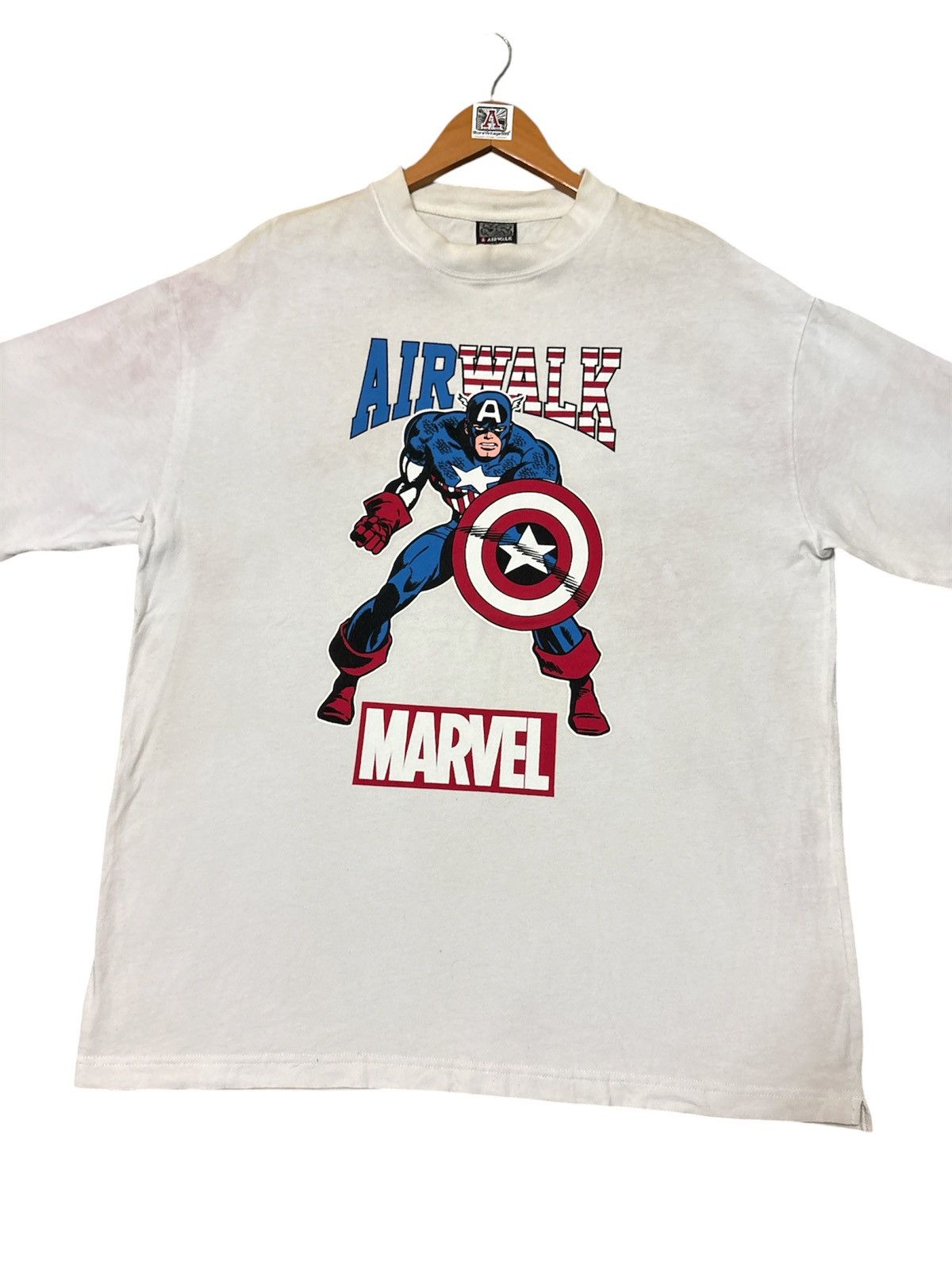 Airwalk 💸BINDING OFFER💸AIRWALK X CAPTAIN AMERICA MARVEL TSHIRT TEE💥 Size US L / EU 52-54 / 3 - 4 Thumbnail