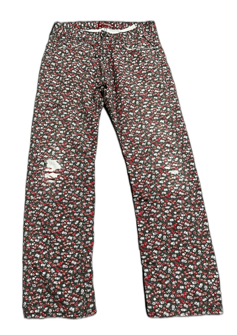 Junya Watanabe Junya Watanabe X Levis Floral Pants Size 30" / US 8 / IT 44 - 1 Thumbnail