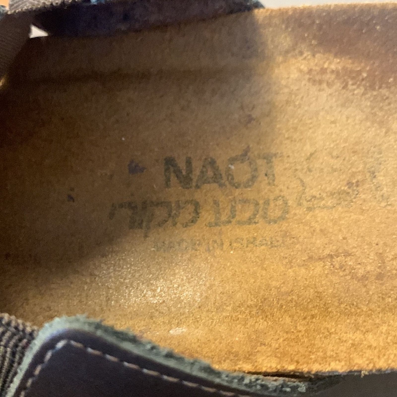Vintage Naot Ashley metallic bronze leather sandals "gems" on strap Size US 9 / IT 39 - 7 Thumbnail