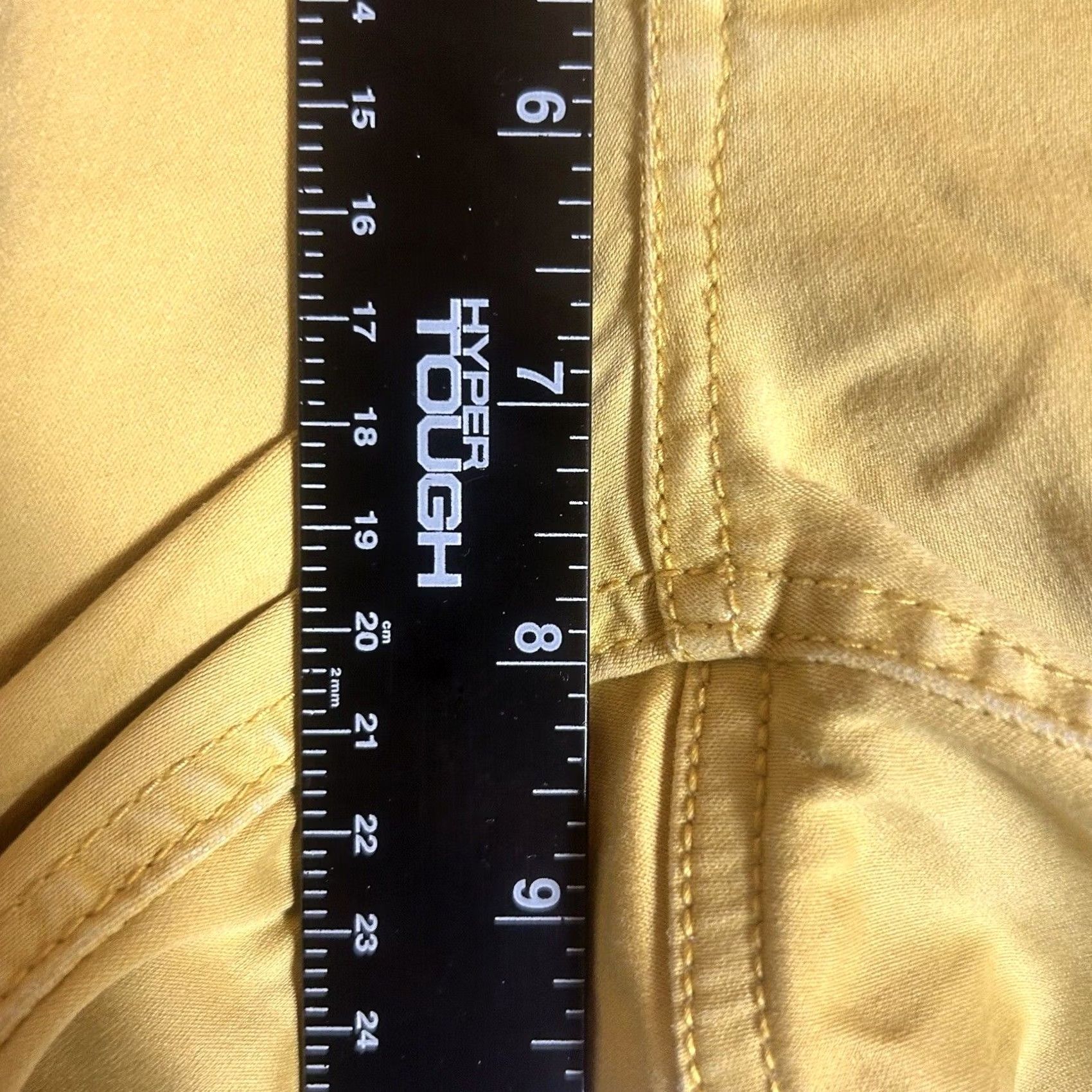 Vintage Maurices Skinny Pants Womens Size S Yellow Stretch Cotton Blend Pockets Size 38" / US 16 / IT 52 - 6 Thumbnail