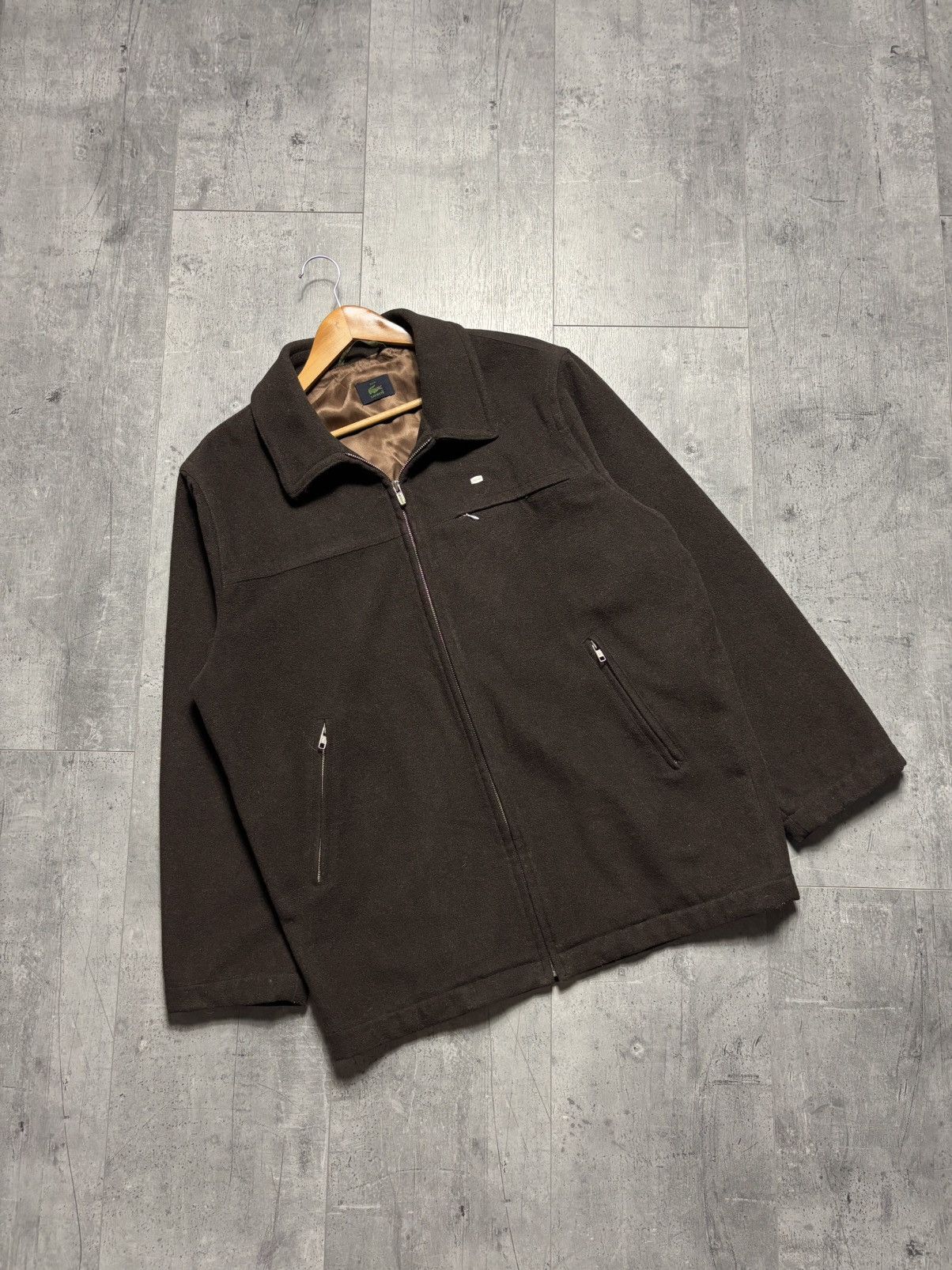 Lacoste Vintage Lacoste Brown Wool Jacket Size US XL / EU 56 / 4 - 1 Thumbnail