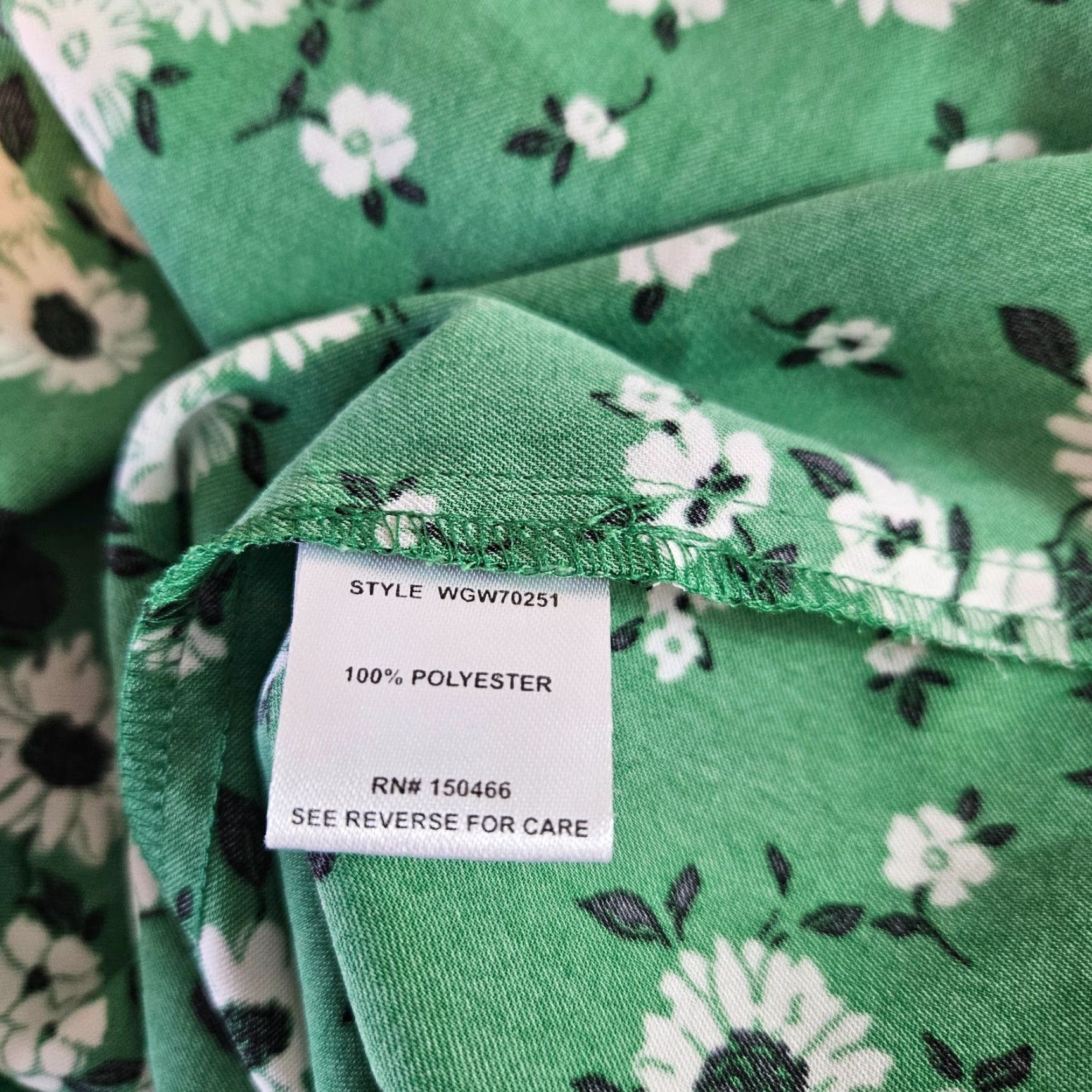Vintage 41Hawthorn Womens Dress Sz Small Green White Floral Sleeveless V-Neck Knee Length A-Line Womens Size S / US 4 / IT 40 - 4 Thumbnail
