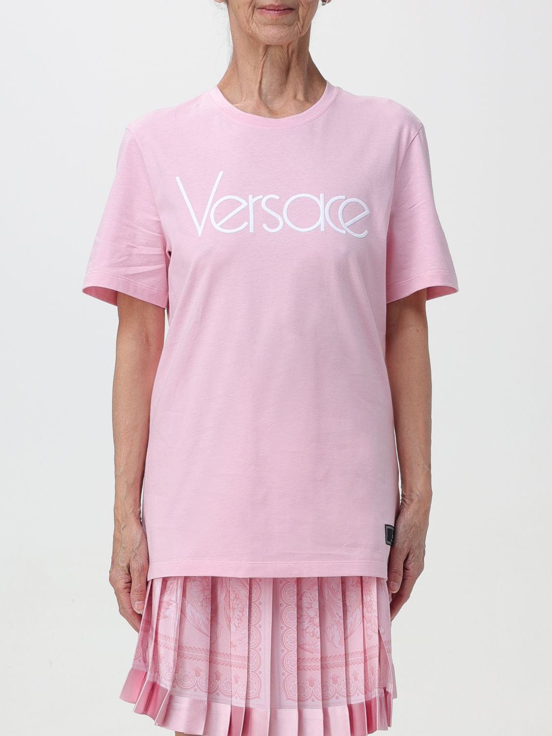 image of Versace T-Shirt Woman Pink, Women's (Size Medium)