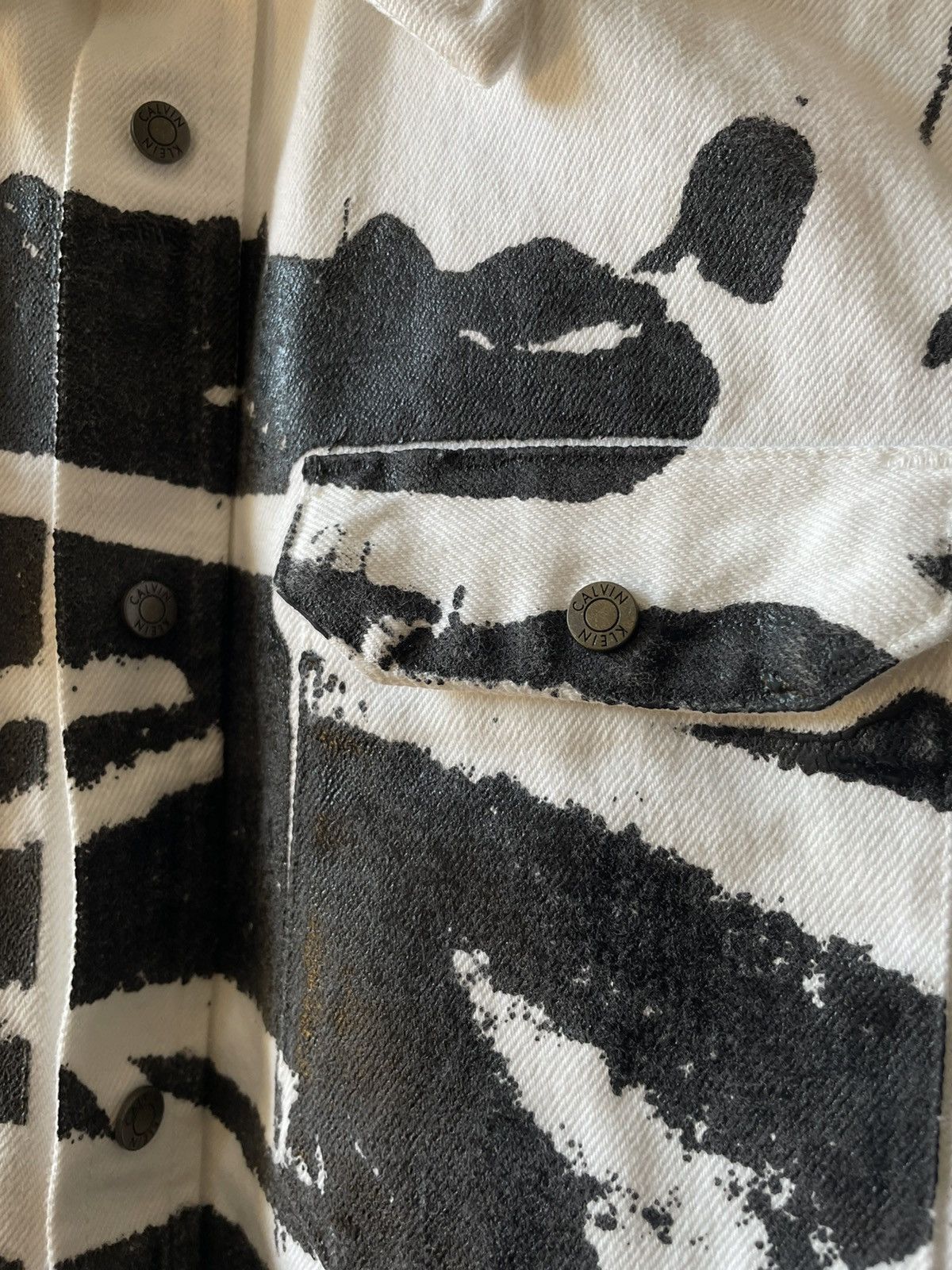 Calvin Klein 205W39NYC × Raf Simons Warhol Screenprinted Western Shirt Size US XS / EU 42 / 0 - 4 Thumbnail