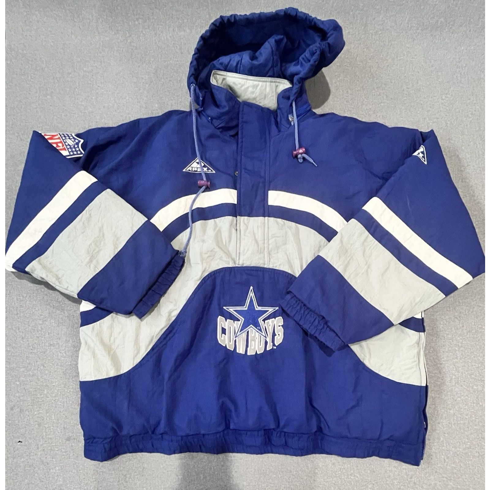 Apex One Vintage Apex One Proline Dallas Cowboys Pullover Hooded XL Size US XL / EU 56 / 4 - 1 Thumbnail