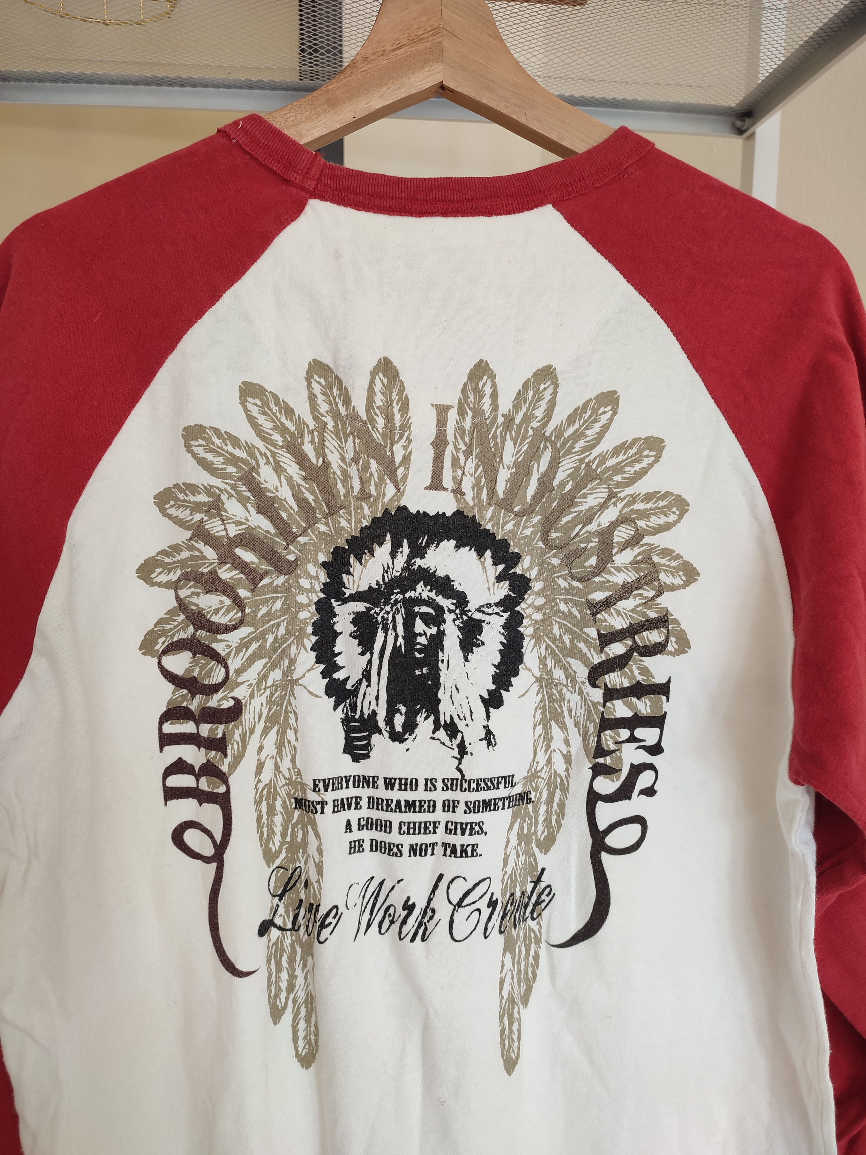 Japanese Brand Crazy y2k BROOKLYN INDUSTRIES APACHE LONG SLEEVE Size US L / EU 52-54 / 3 - 5 Thumbnail