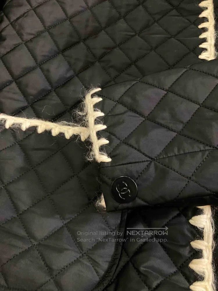 Chanel Chanel Skiing series black and white diamond-cotton clothi Size XXS / US 00 / IT 34 - 4 Thumbnail