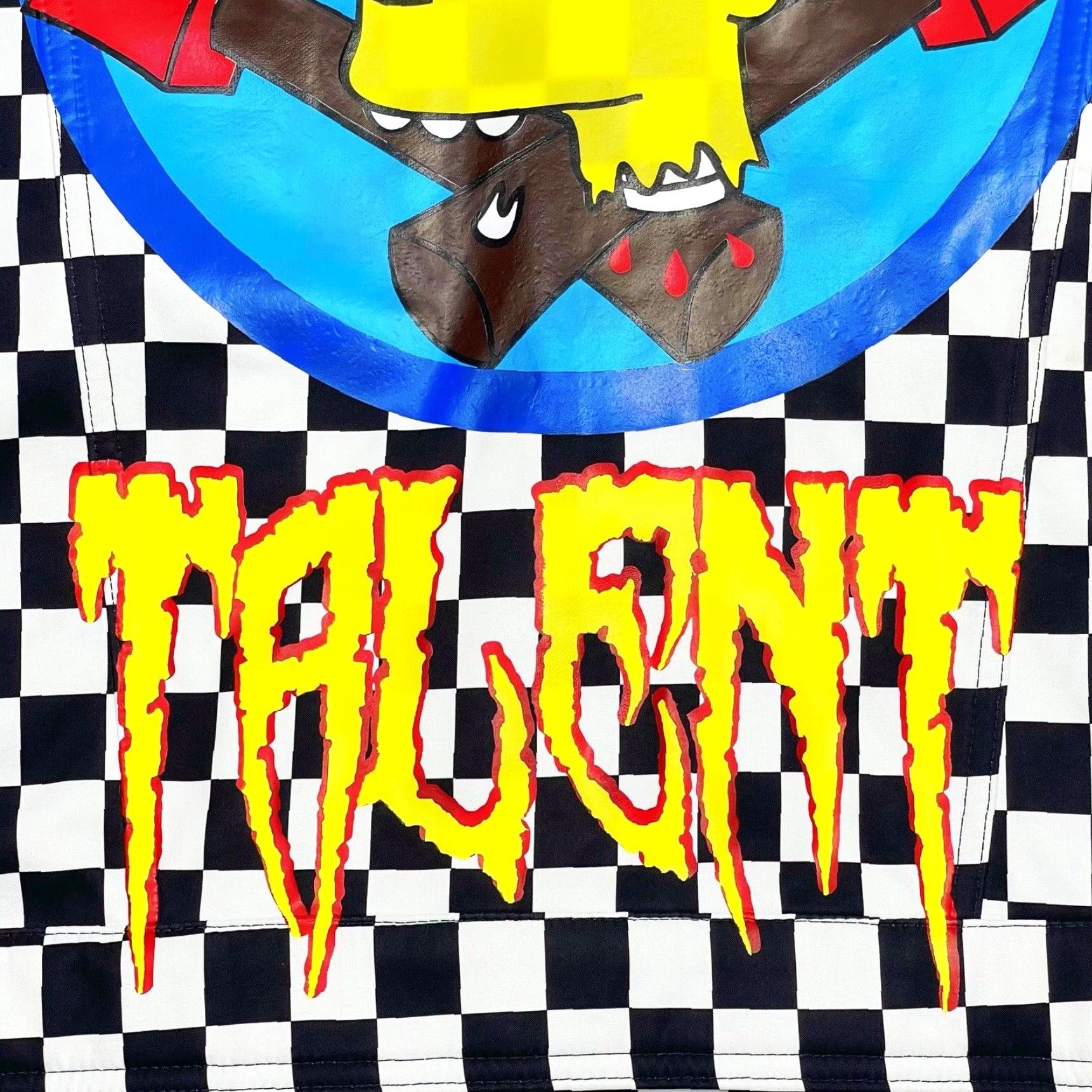 Levi's VINTAGE Levi’s Custom Bart Simpson Wasted Talent Punk Checker Print Jacket Mens XL Size US XL / EU 56 / 4 - 4 Thumbnail